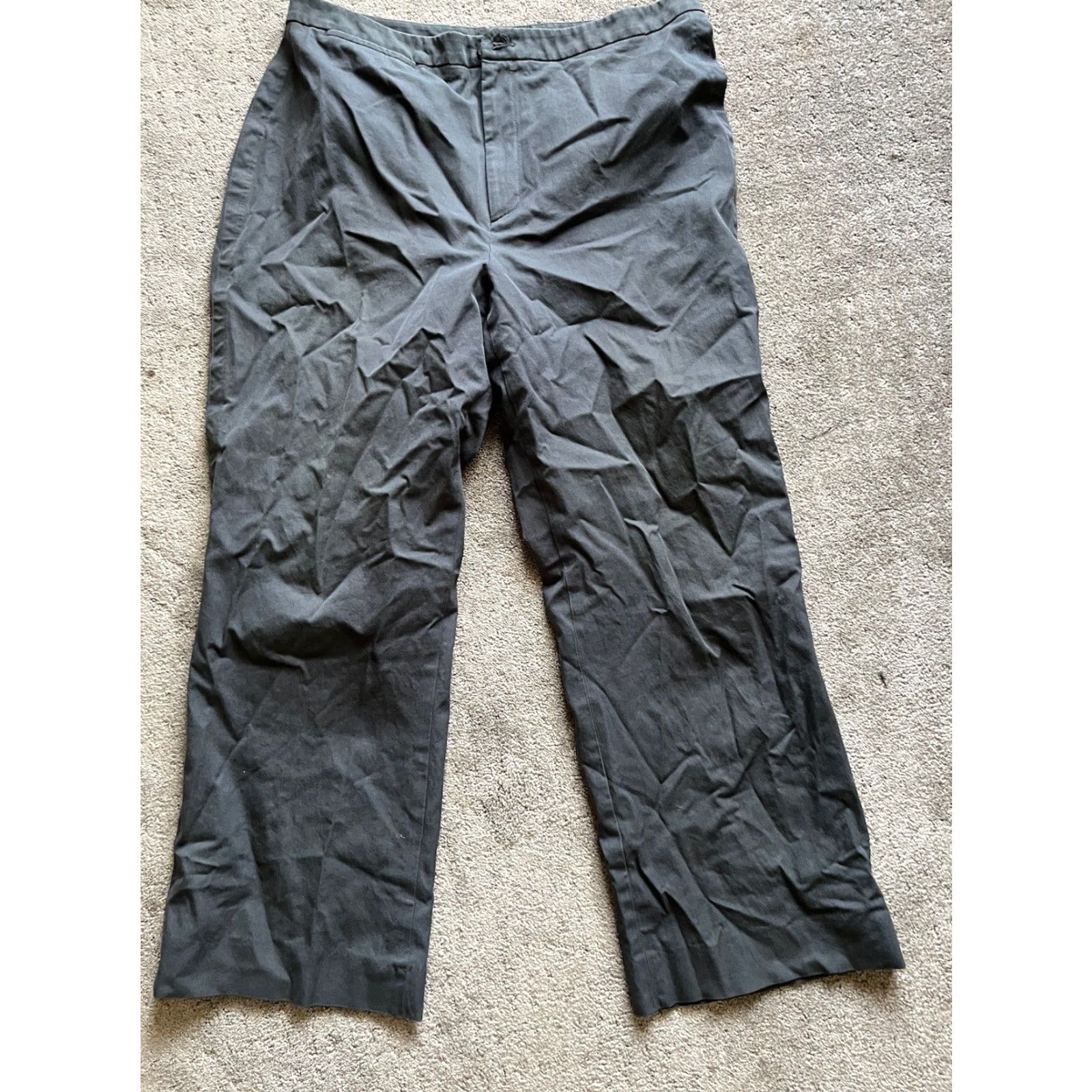 Banana Republic Banana Republic Stretch Gray Dress Pants Pants Women 14 Wool Blend 14R Gray Stretch Dress Pants Womens Size 36" / US 14 / IT 50 - 2 Thumbnail