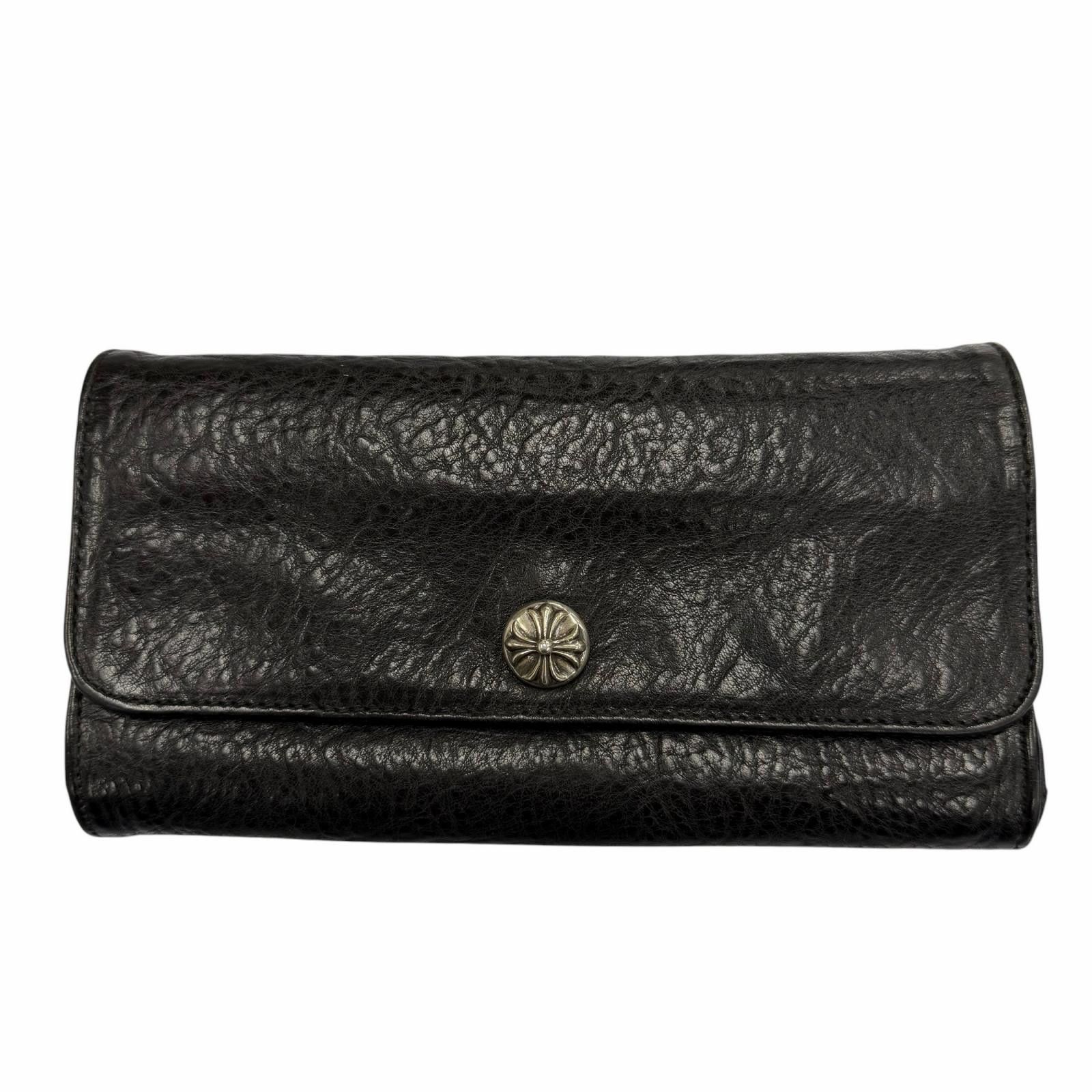 Chrome Hearts Chrome Hearts Chrome Hearts Judy Cross Button Leather Long Wallet Leather Long Wallet DUTY FREE for USA Size ONE SIZE - 1 Thumbnail