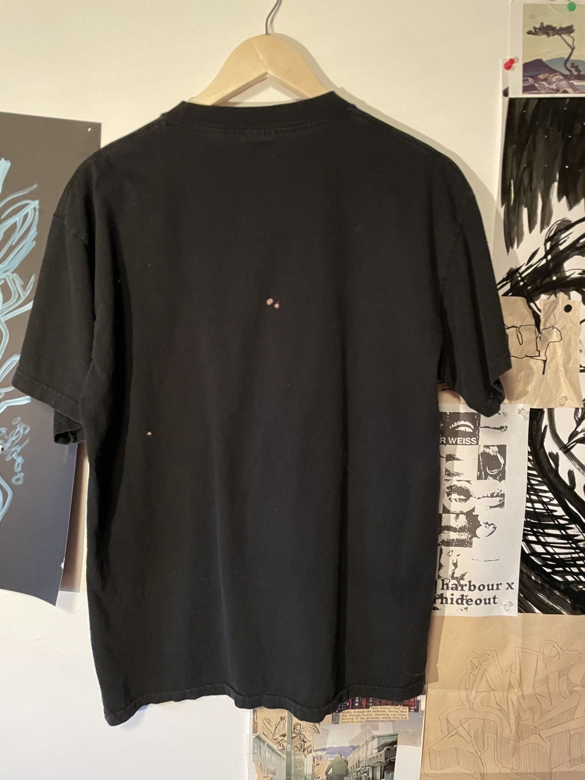 Vintage Bleach Painting “4am Is Close Again” T-Shirt Size US L / EU 52-54 / 3 - 2 Thumbnail