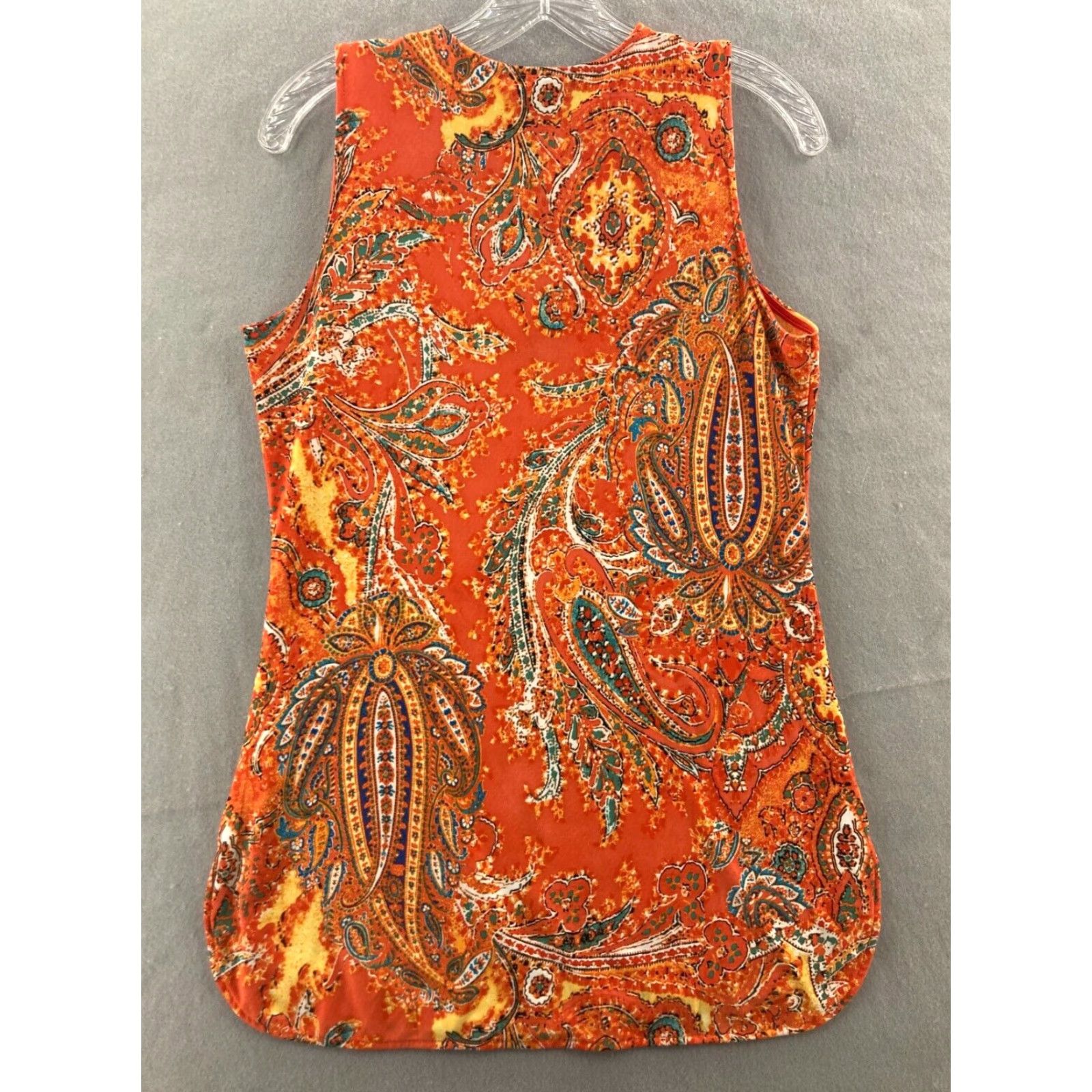Ralph Lauren Lauren Ralph Lauren Blouse Womens Small Orange Floral Sleeveless Round Neck Pullover Regular Hawaiian Flower Womens Size M / US 6-8 / IT 42-44 - 5 Thumbnail