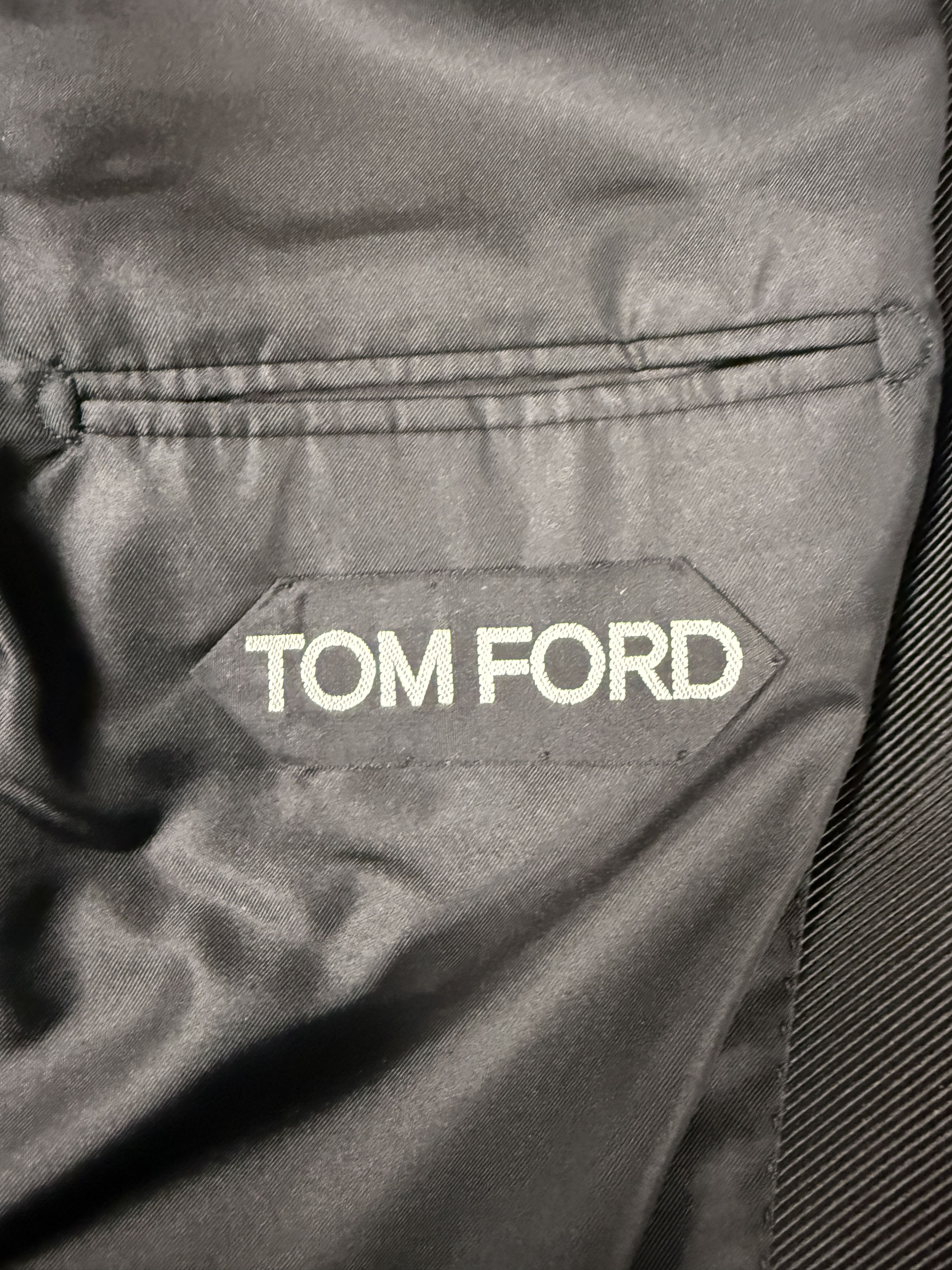 Tom Ford Tom Ford Nuova Base V Black Velvet Polka Dot Blazer Size US L / EU 52-54 / 3 - 4 Thumbnail