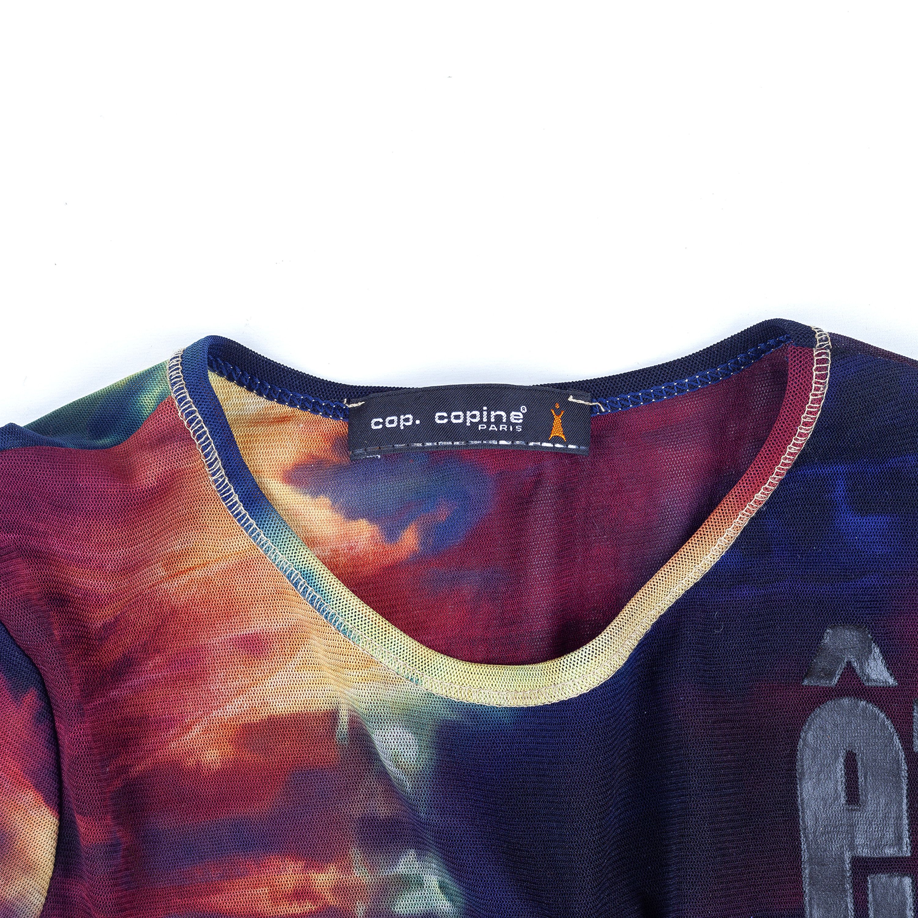 Cop Copine Cop Copine Tie-Dye Multicolor Mesh Top (S) Size S / US 4 / IT 40 - 5 Thumbnail