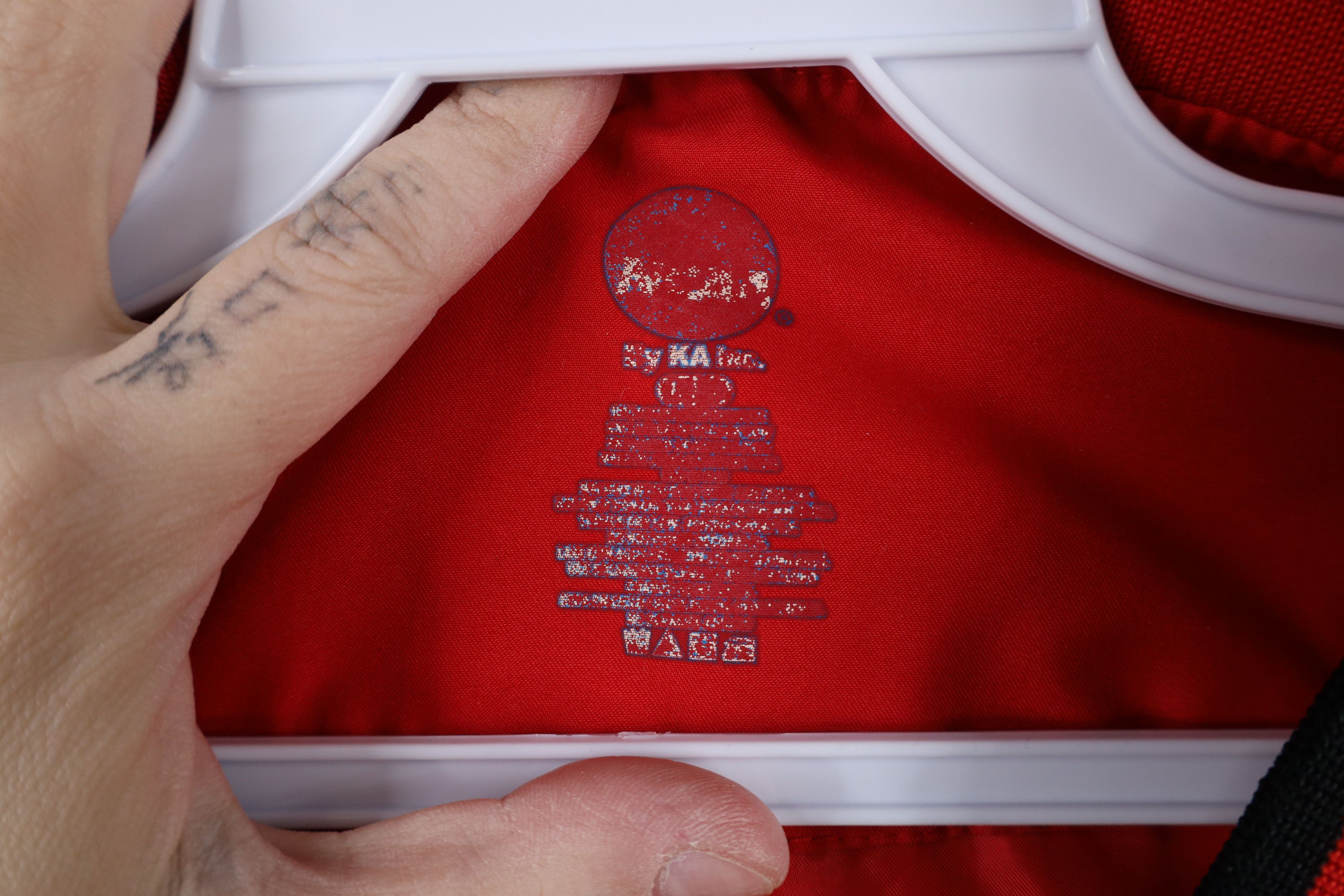 Vintage Vintage University Football Pullover Windbreaker Jacket Red Size US XXL / EU 58 / 5 - 8 Thumbnail