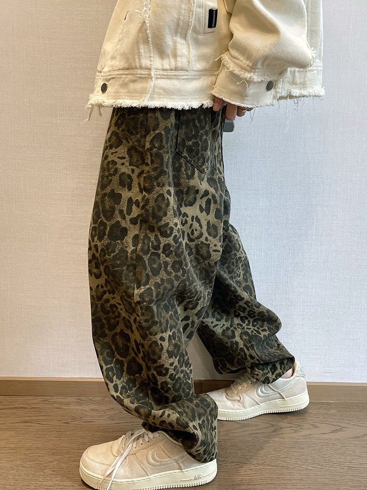 Japanese Brand × Vintage Avant garde y2k leopard baggy loose pants Size US 30 / EU 46 - 3 Thumbnail