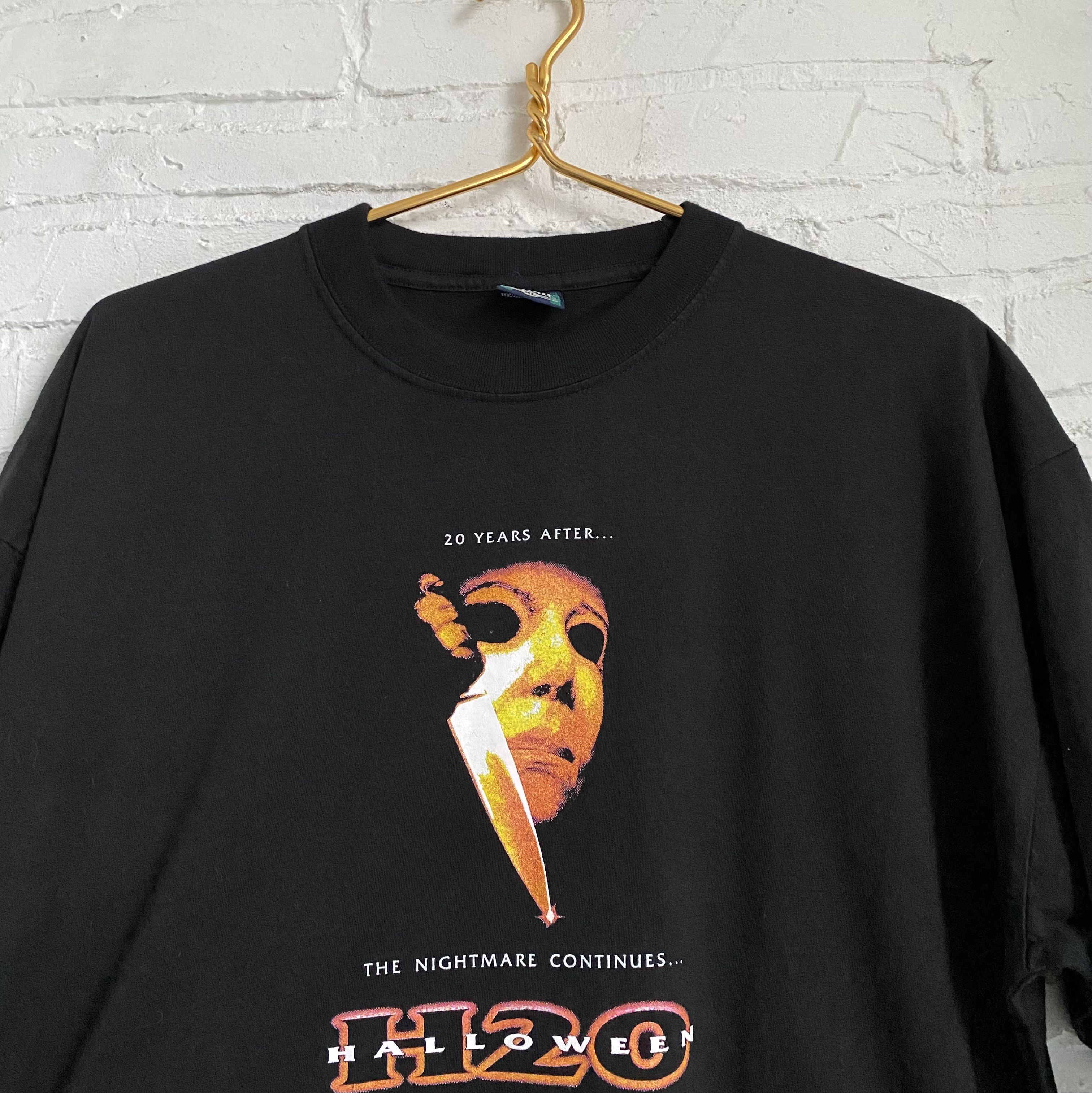Vintage Vintage 1998 Halloween h20 Horror t-shirt Size US XL / EU 56 / 4 - 2 Thumbnail