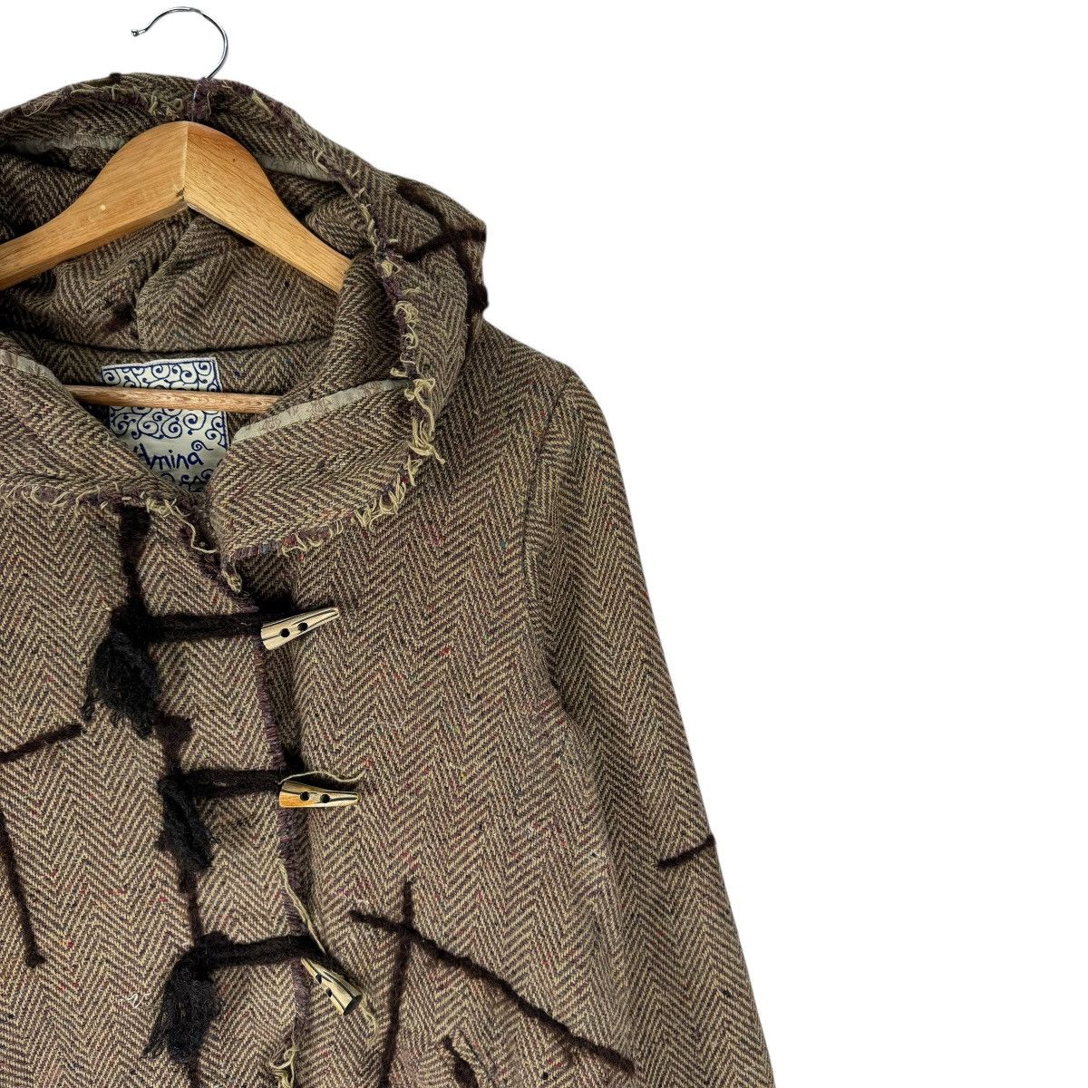 Japanese Brand 🌟AMINA HOODIE DUFFLE COAT JACKET LIKE KAPITAL Size L / US 10 / IT 46 - 3 Thumbnail