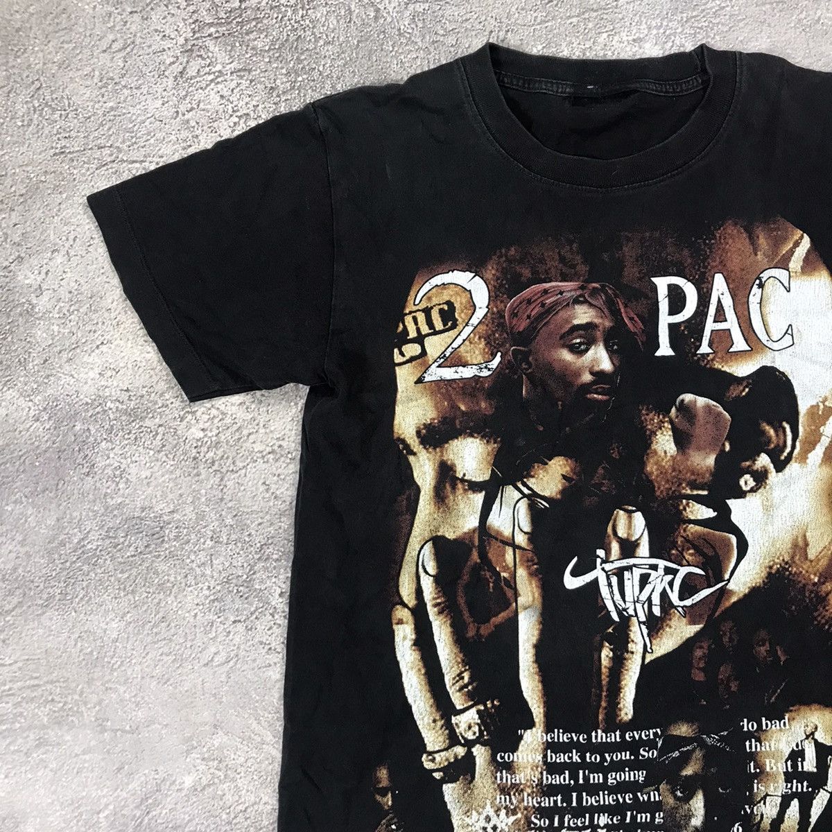 Band Tees Vintage Band Tee Tupac Amaru Shakur Rap Tee HIphop Music 90s Size US S / EU 44-46 / 1 - 3 Thumbnail