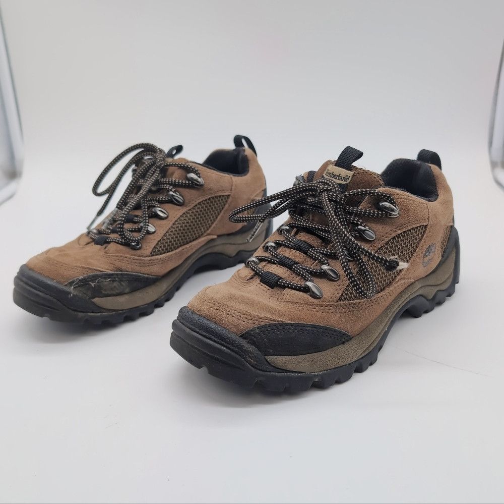 Timberland Timberland Men's ACT sz 6 Brown Low Top Hiking Shoes 85632 Size US 6 / EU 39 - 1 Thumbnail