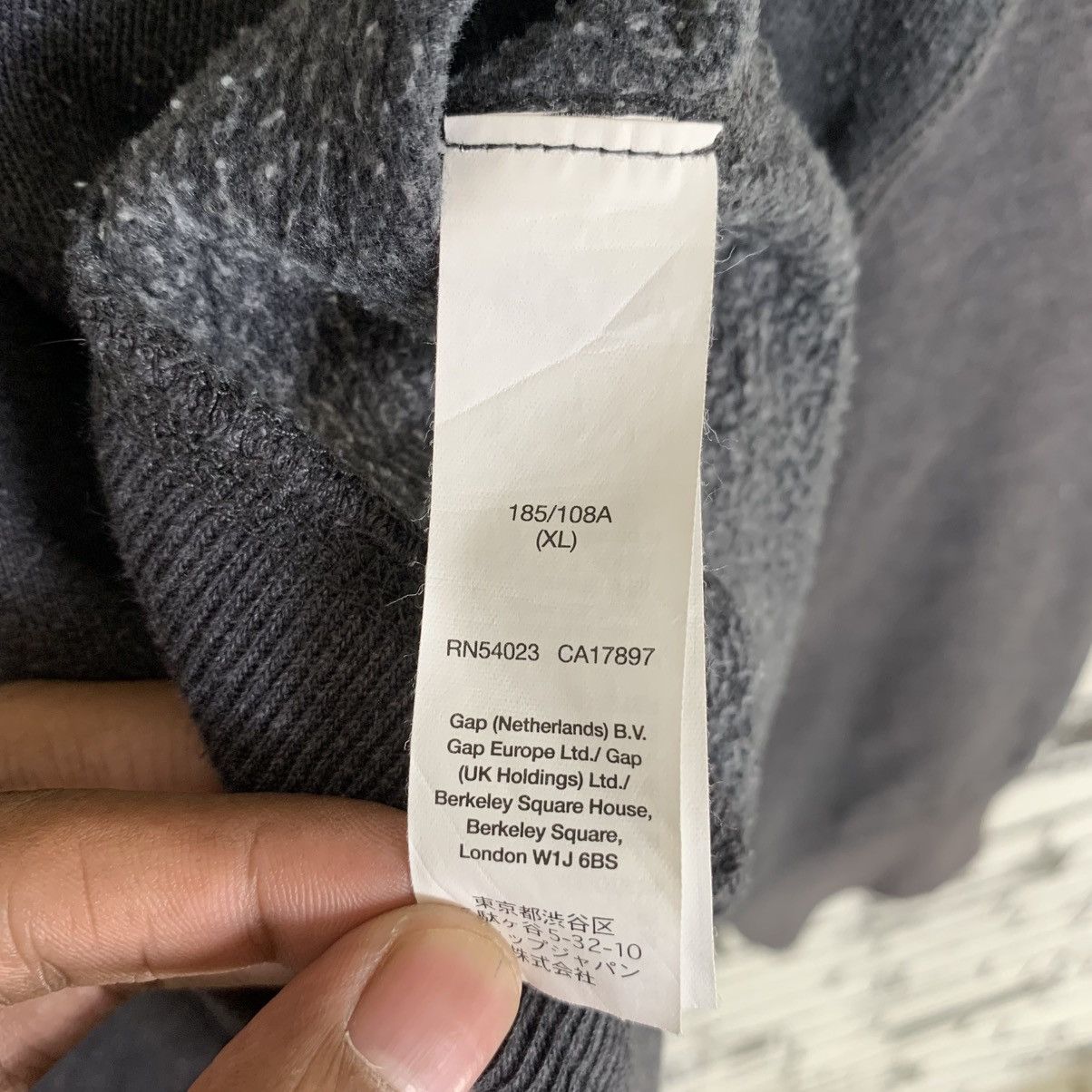 Gap Vintage GAP Zip Up Sweatshirt Hoodie Size US XL / EU 56 / 4 - 9 Thumbnail