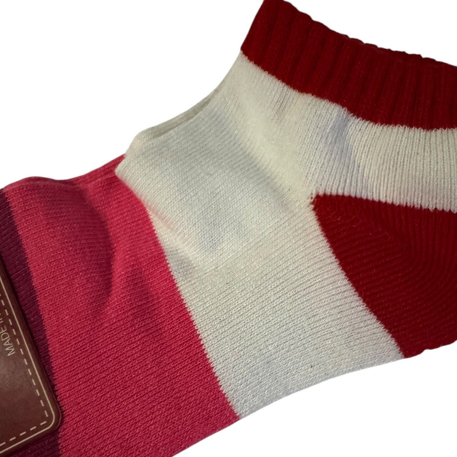 Other Campton & Co. Women’s Pink Striped Ankle Socks 9 to 11 NWT Size ONE SIZE - 3 Thumbnail