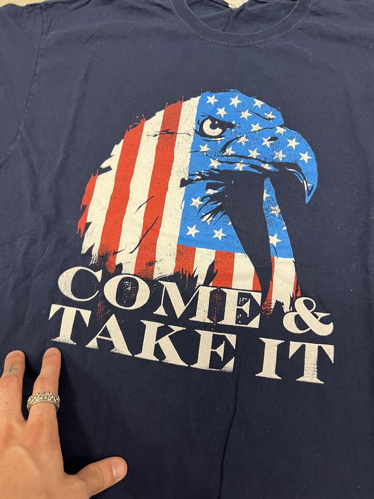 Vintage Vintage USA “Come & Take It” Eagle Tee Size US XL / EU 56 / 4 - 2 Thumbnail
