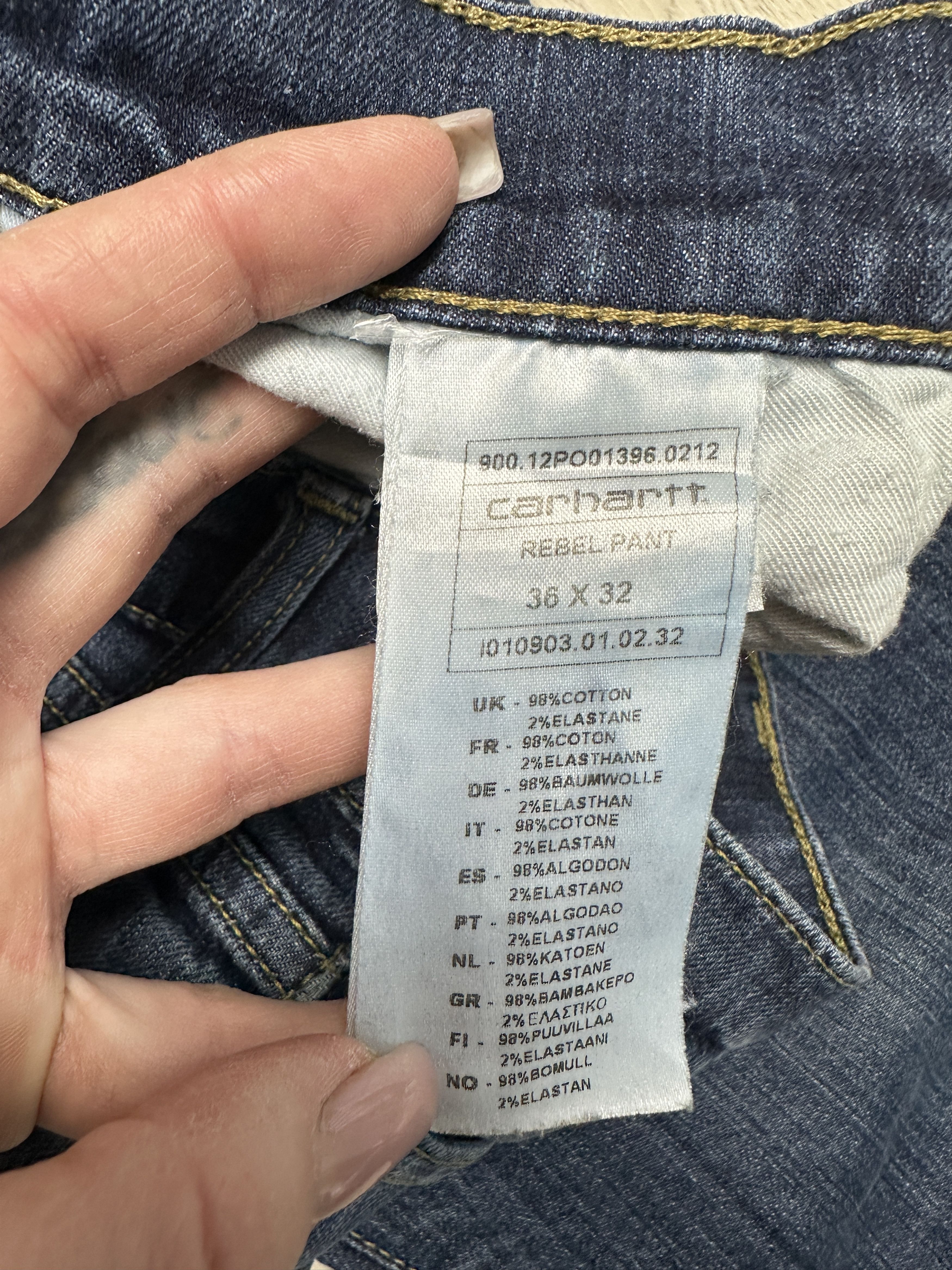 Carhartt Carhartt Vintage Mens Denim Rebel Pants Jeans Size US 36 / EU 52 - 9 Thumbnail