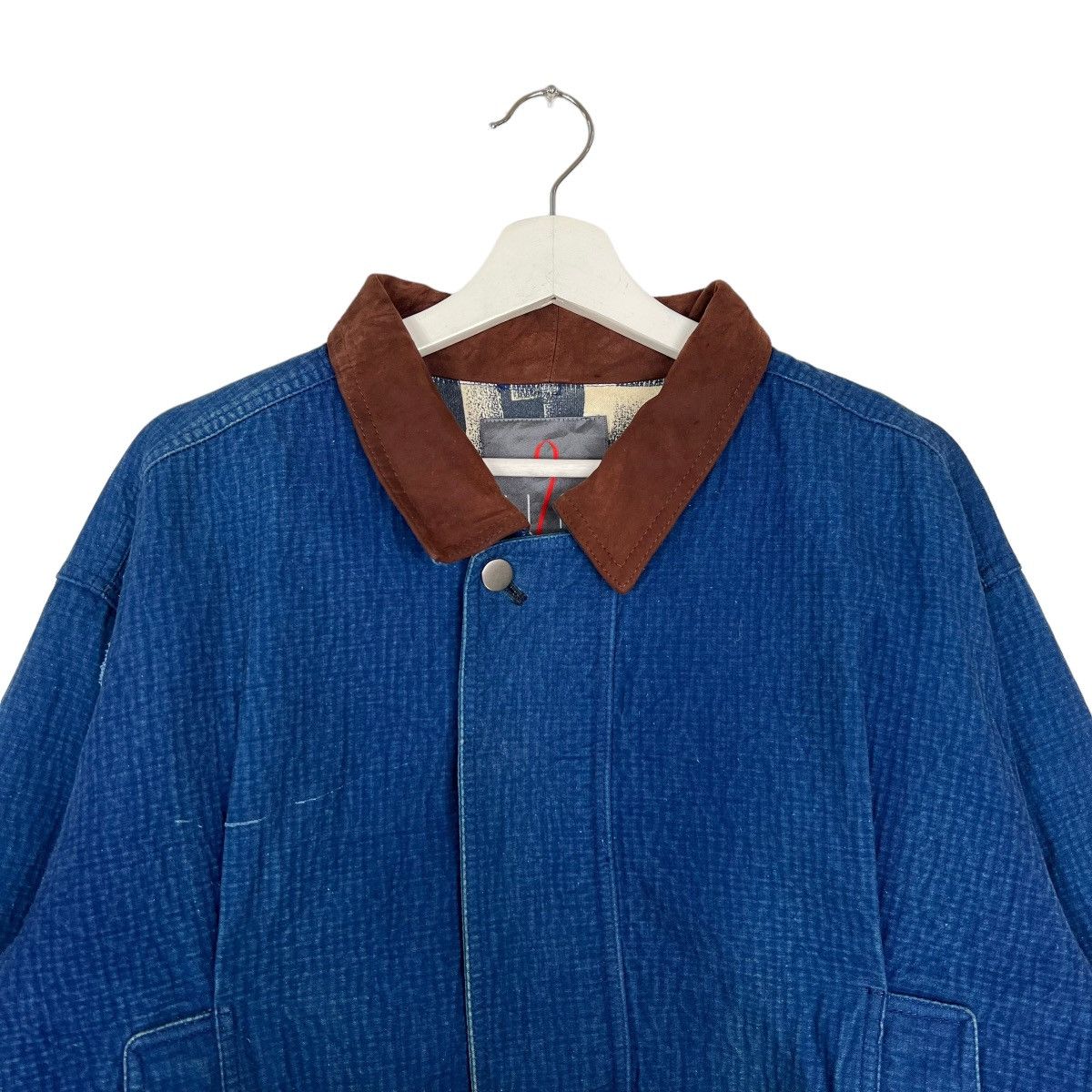 Indigo × Japanese Brand 🔥 VINTAGE 90s LIFE 2 by SIMPLE LIFE INDIGO BOMBER JACKET Size US M / EU 48-50 / 2 - 4 Thumbnail