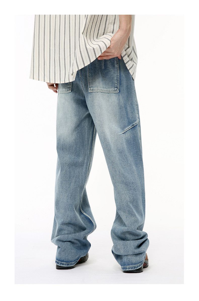 Japanese Brand American style multi-layered patchwork loose jeans Size US 32 / EU 48 - 6 Thumbnail