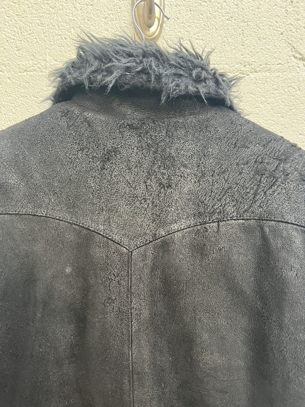 Attachment Attachment Blistered Leather Jacket Wool Lined Size US L / EU 52-54 / 3 - 7 Thumbnail
