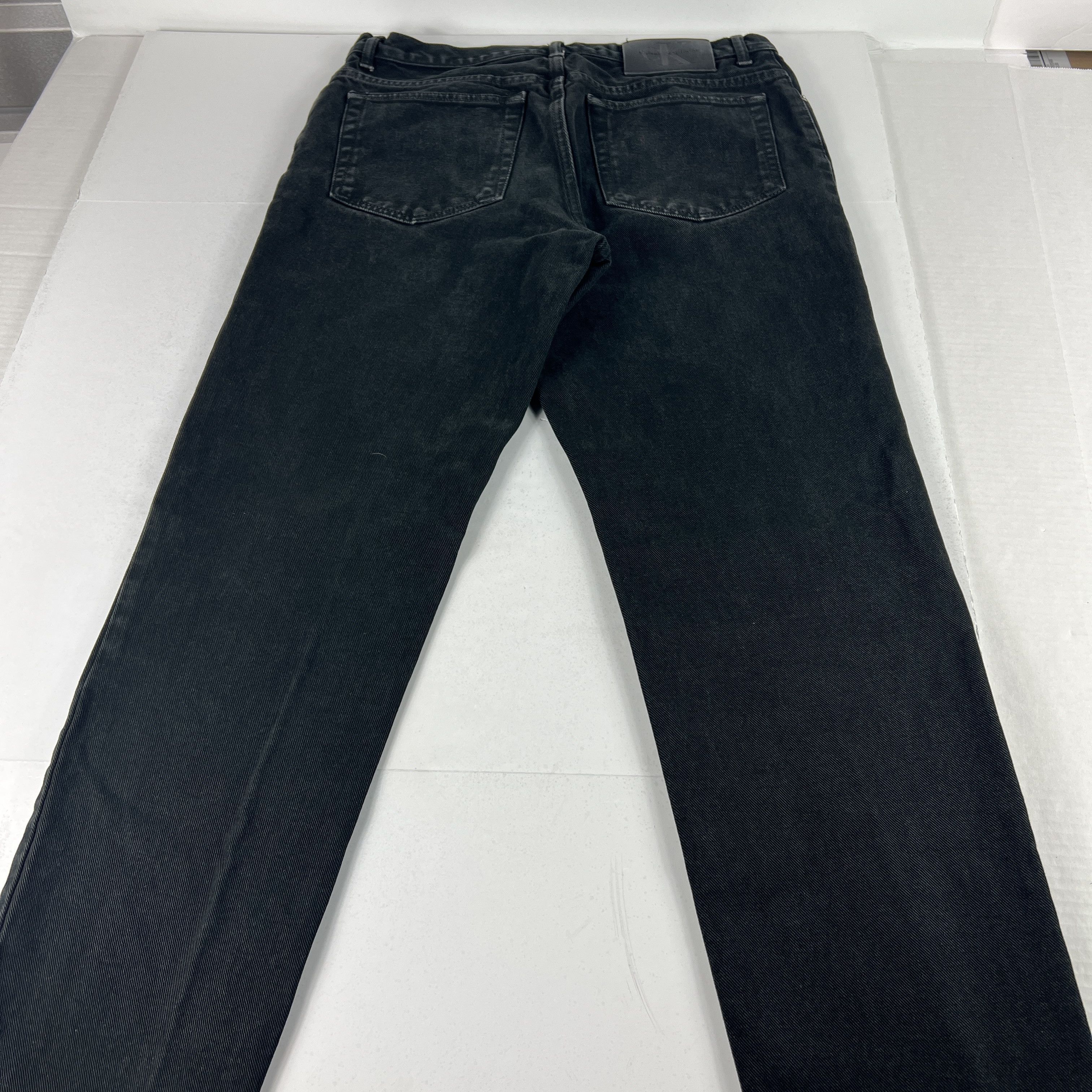 Calvin Klein × Vintage VTG CK Calvin Klein Jeans Straight Black Faded Cotton Denim Size US 32 / EU 48 - 10 Thumbnail
