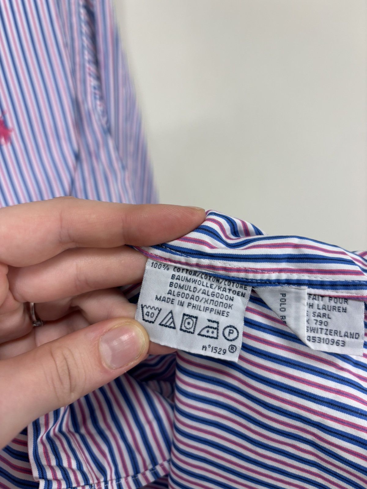 Ralph Lauren Ralph Lauren Vintage Striped Button Down Long Sleeve Shirt Size US L / EU 52-54 / 3 - 9 Thumbnail