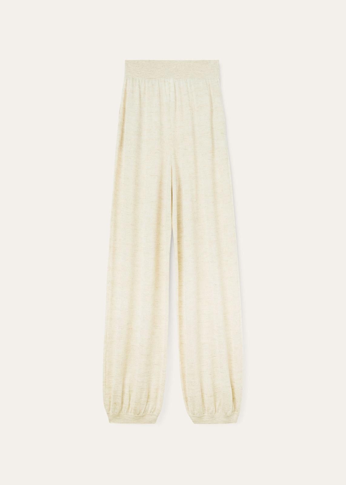 Loro Piana o1srvl11e0425 FAN9883 Cocooning Pant in Ivory Size 26" / US 2 / IT 38 - 1 Thumbnail