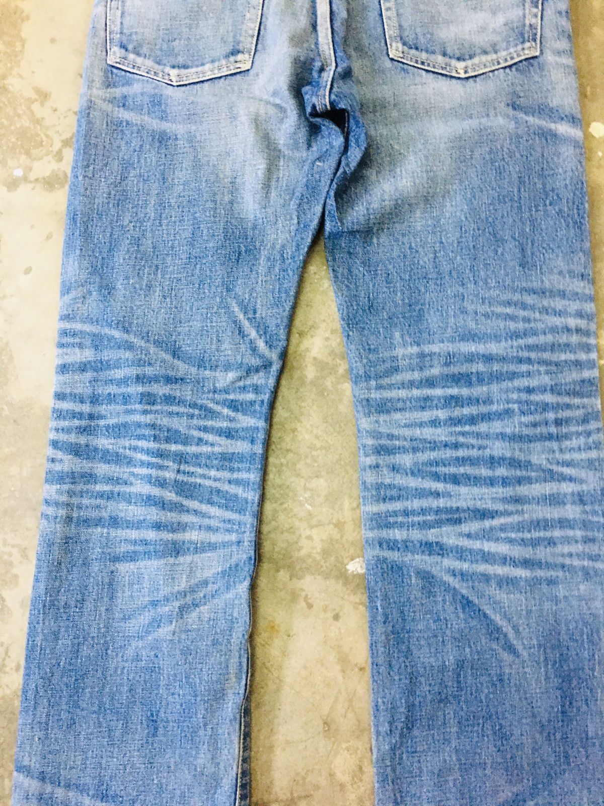 Japanese Brand W Craft Union Distressed Jeans (15) Size US 32 / EU 48 - 5 Thumbnail