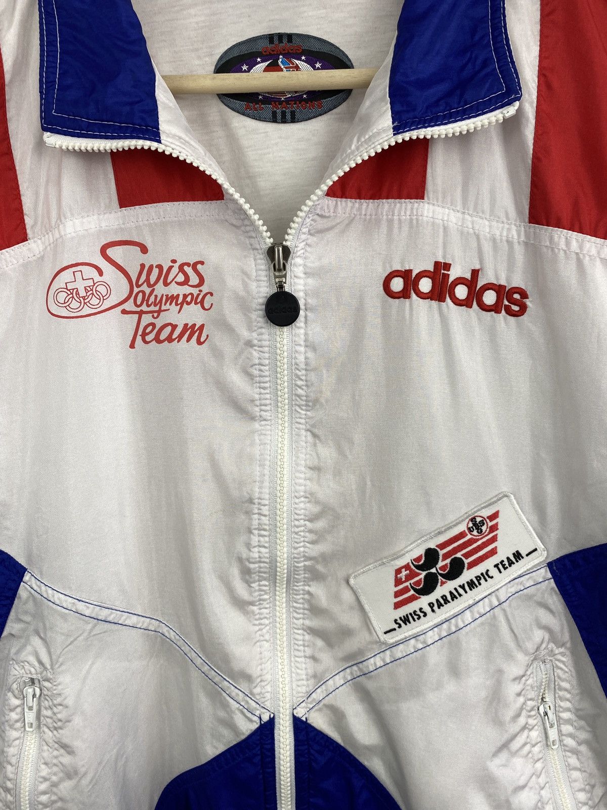 Adidas 🇨🇭 Vintage 80s Adidas Swisse Olympic Team Games Switzerland Size US M / EU 48-50 / 2 - 5 Thumbnail