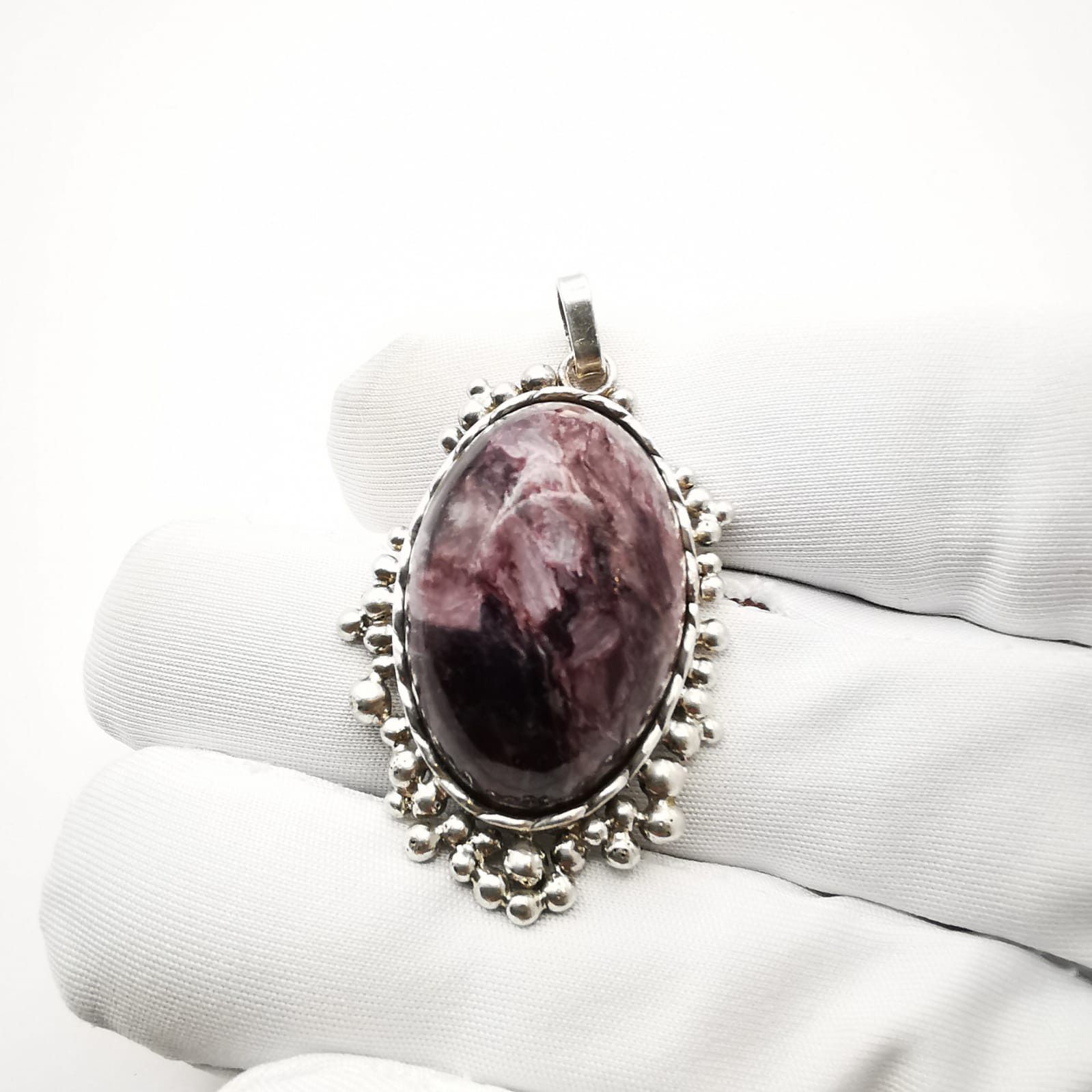 Sterling Silver Vintage jewelry Pendant 925 Sterling Silver, Charoet Size ONE SIZE - 2 Thumbnail