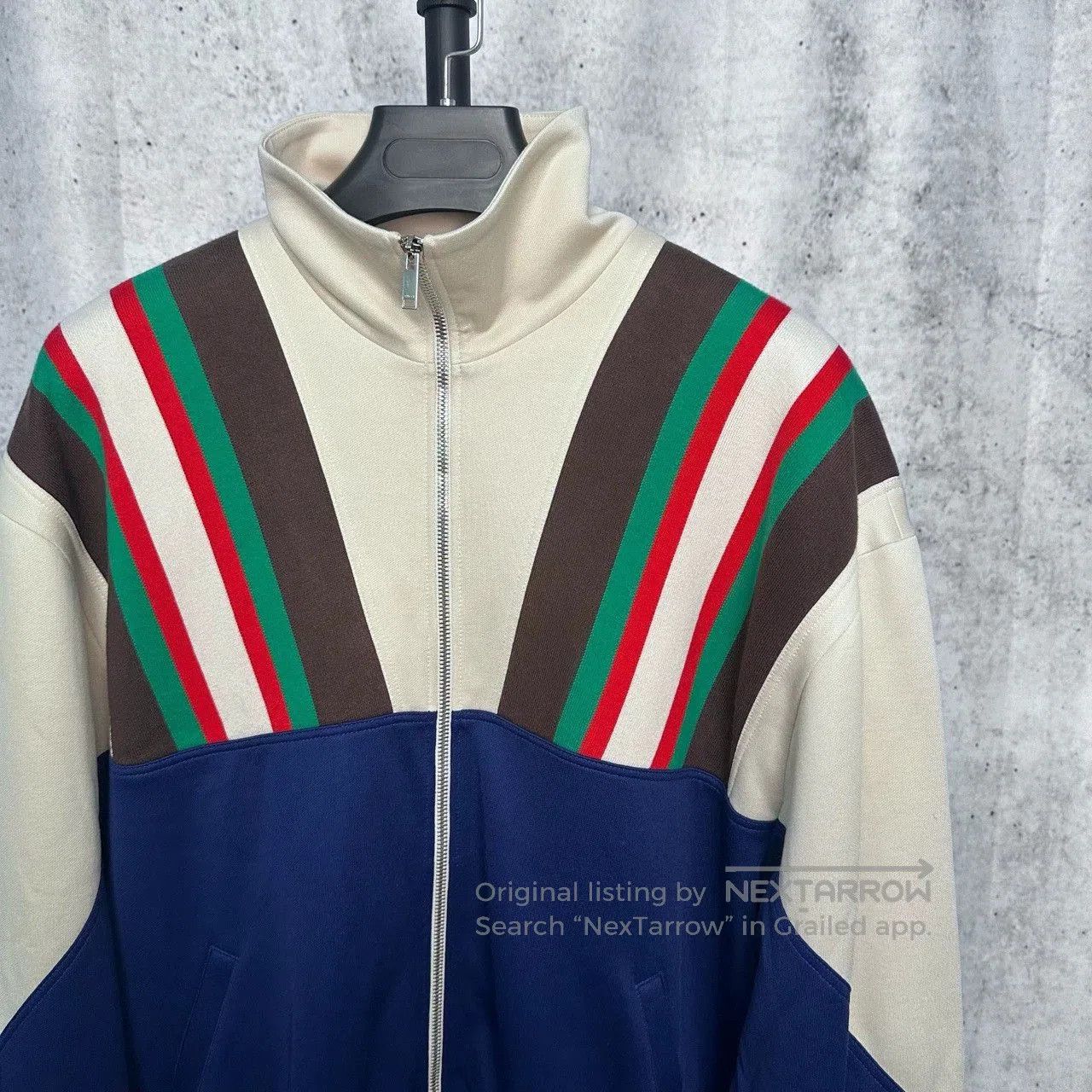 Gucci gucci striped zip-up jacket in size small. Size US S / EU 44-46 / 1 - 5 Thumbnail