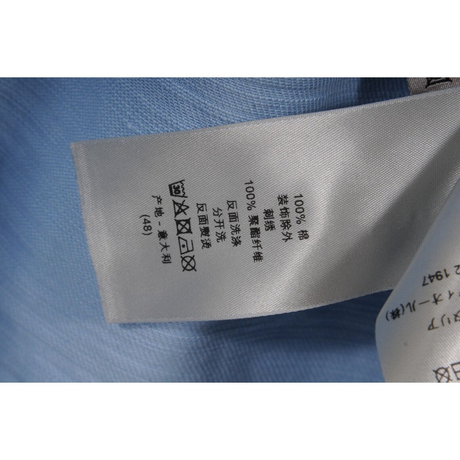 Dior Logo Denim Jacket Light Blue White - 01693 Size US M / EU 48-50 / 2 - 10 Thumbnail