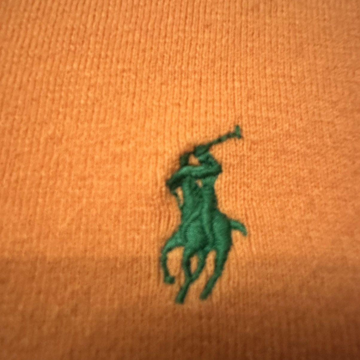 Polo Ralph Lauren Light Orange Polo Ralph Lauren Pima Cotton V-Neck Sweater Size US L / EU 52-54 / 3 - 3 Thumbnail