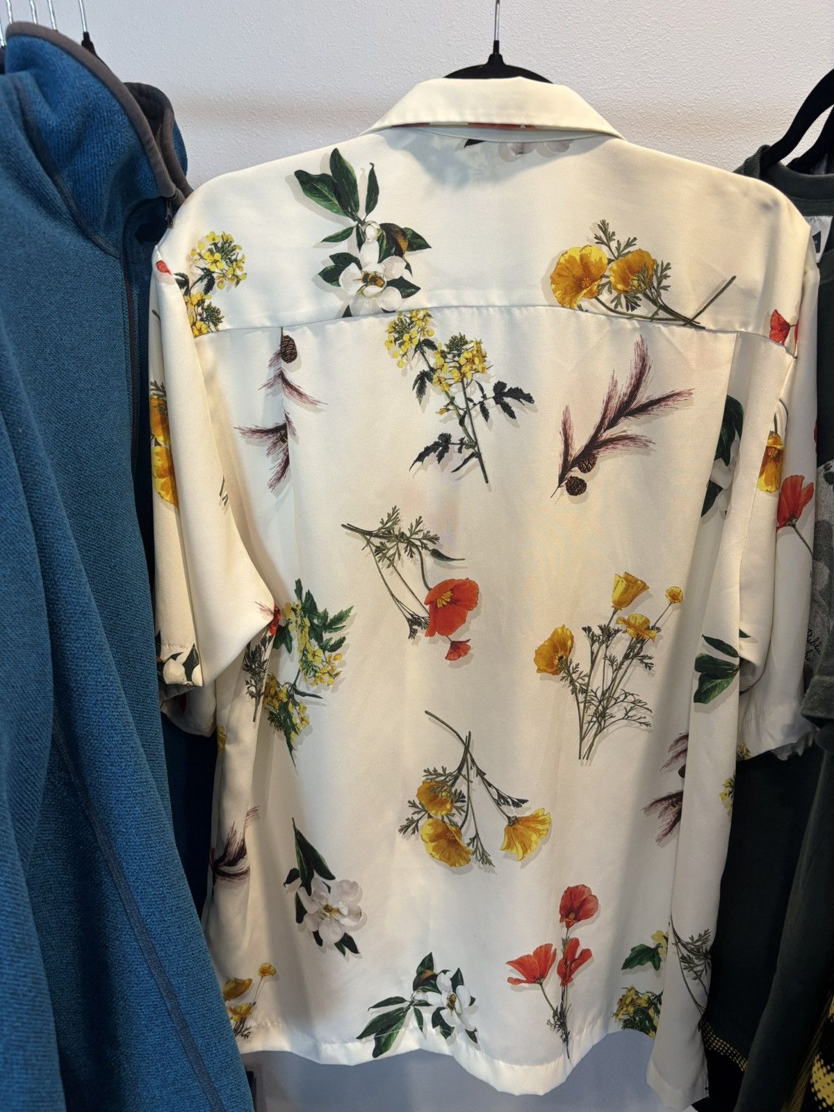 Japanese Brand Nowartt Japanese Brand Flower Motif Button Up 💐 Size US M / EU 48-50 / 2 - 13 Thumbnail
