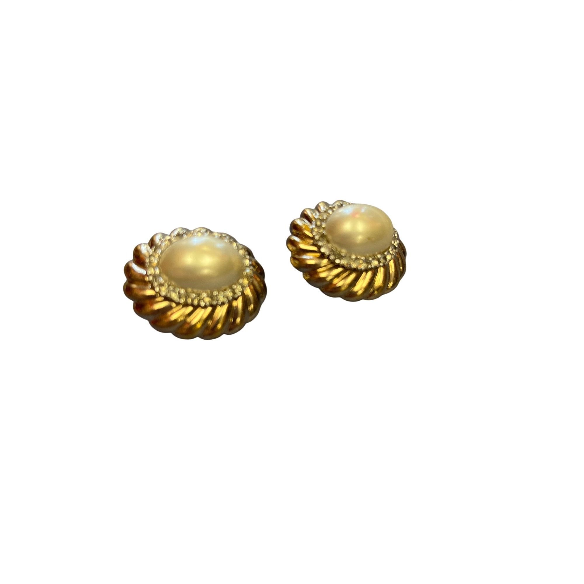 Other Panetta Vintage faux pearl rhinestones gold tone clip on ear Size ONE SIZE - 6 Thumbnail