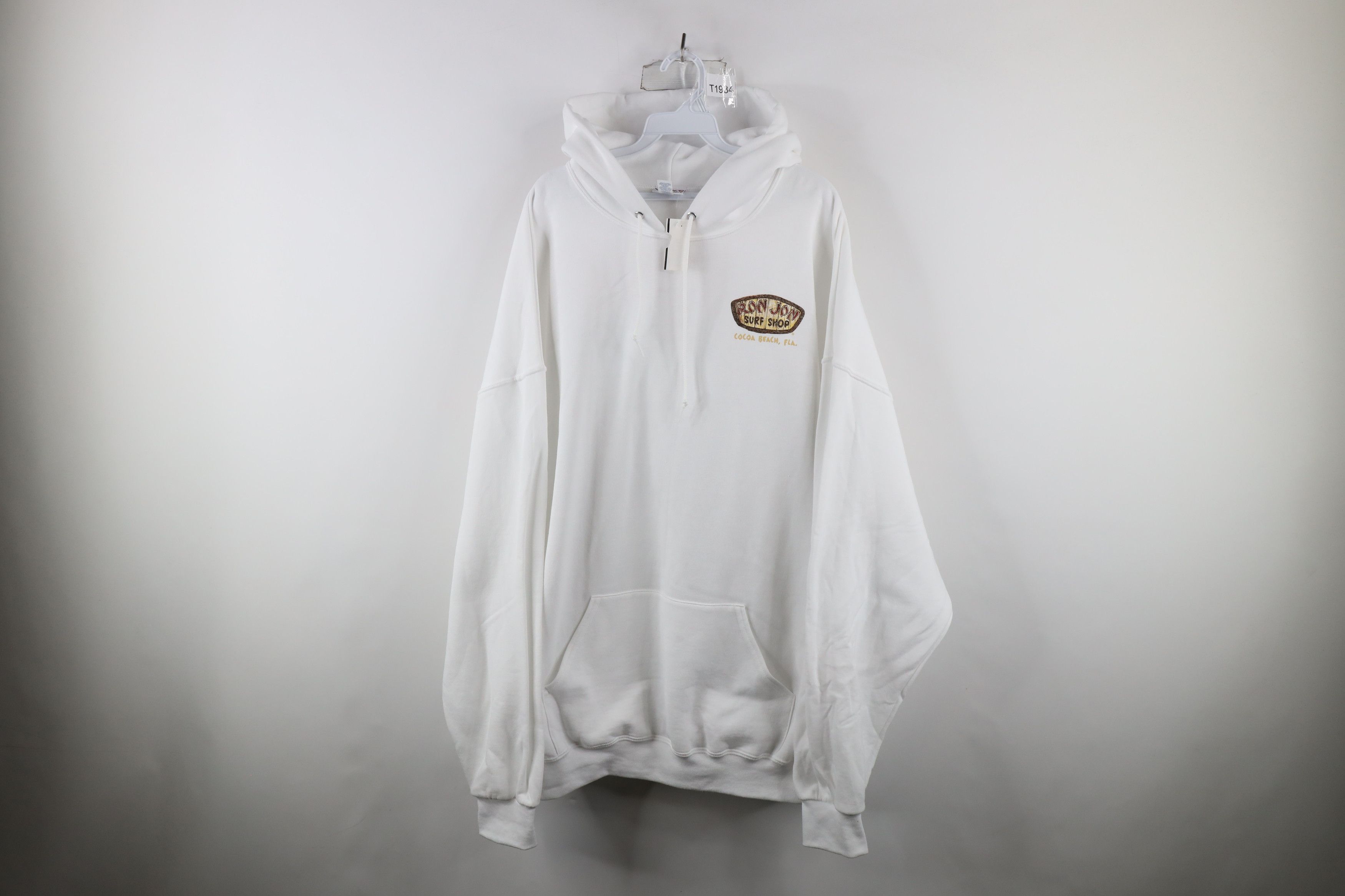 image of Deadstock Vintage Ron Jon Surf Shop Cocoa Beach Hoodie White, Men's (Size 2XL)