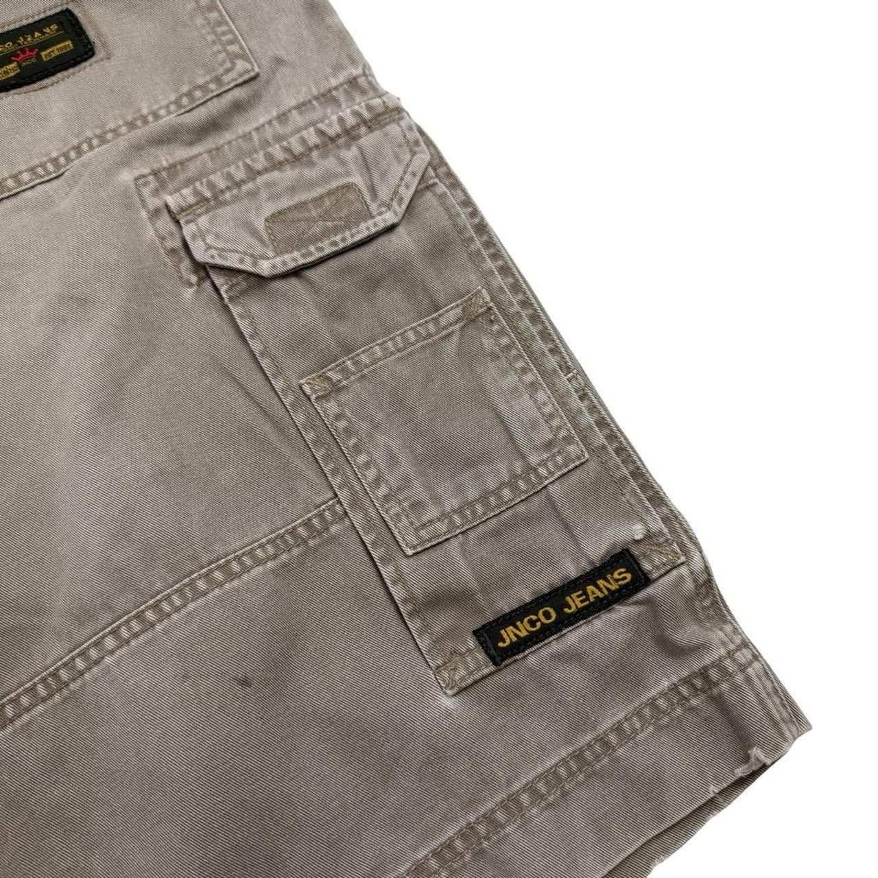 JNCO Vintage Jnco Embroidered Crown & Flame Cargo Shorts Waist 31 Size US 31 - 5 Thumbnail