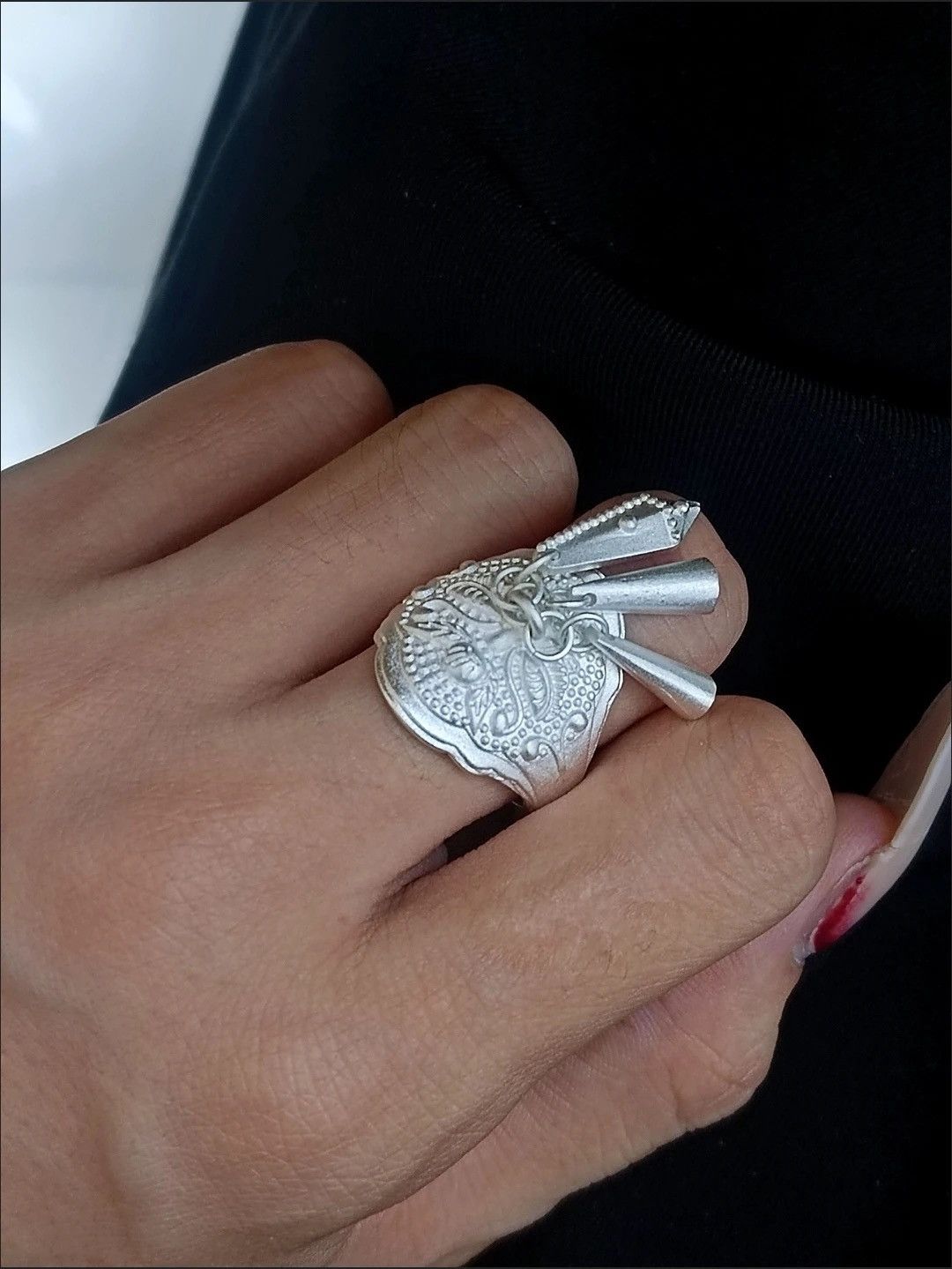 Other Silver Guardian Charm Ring Size ONE SIZE - 5 Thumbnail