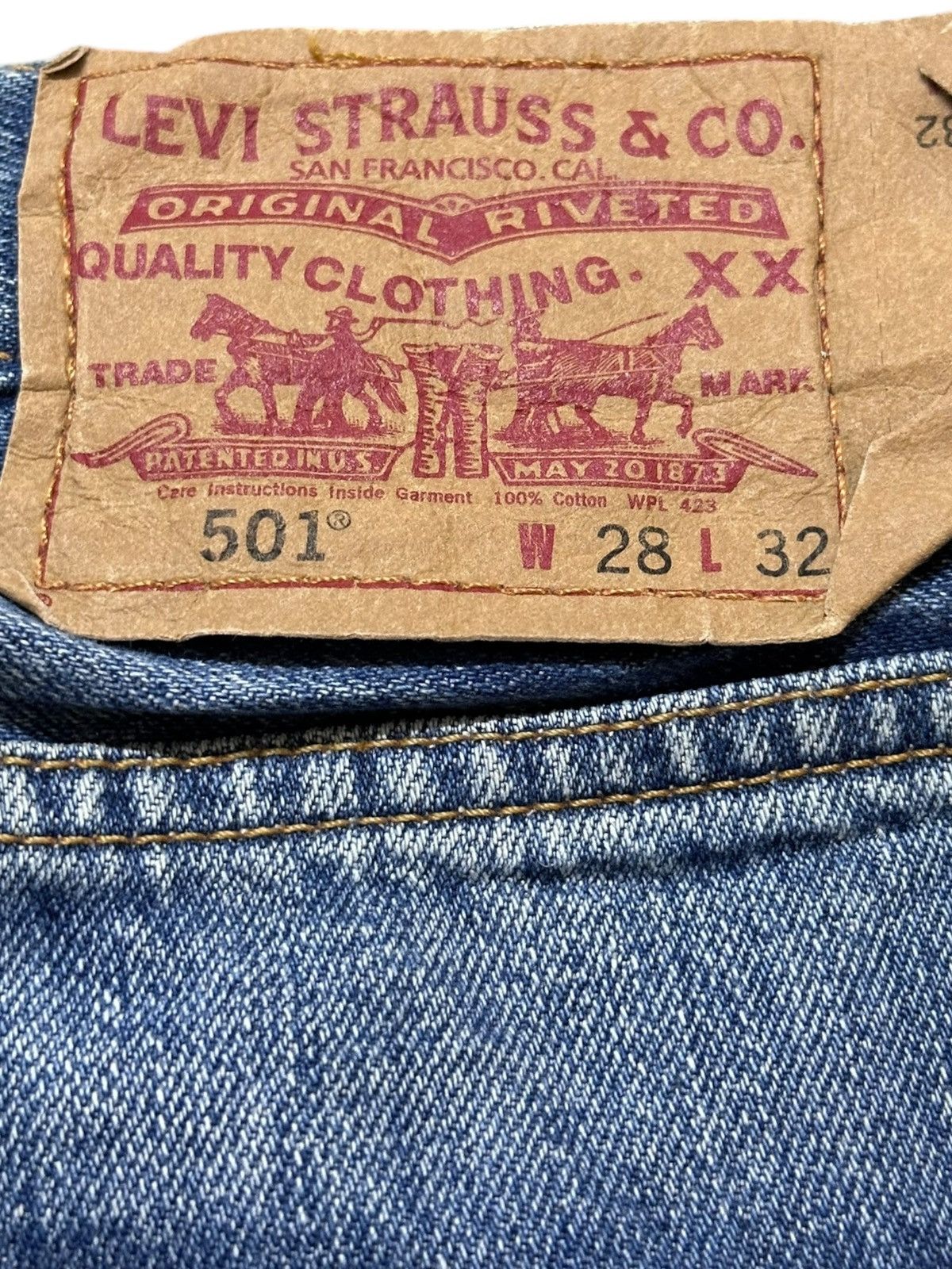 Levi's Vintage Levi’s 501 Faded Ripped Distressed Denim Size US 28 / EU 44 - 7 Thumbnail