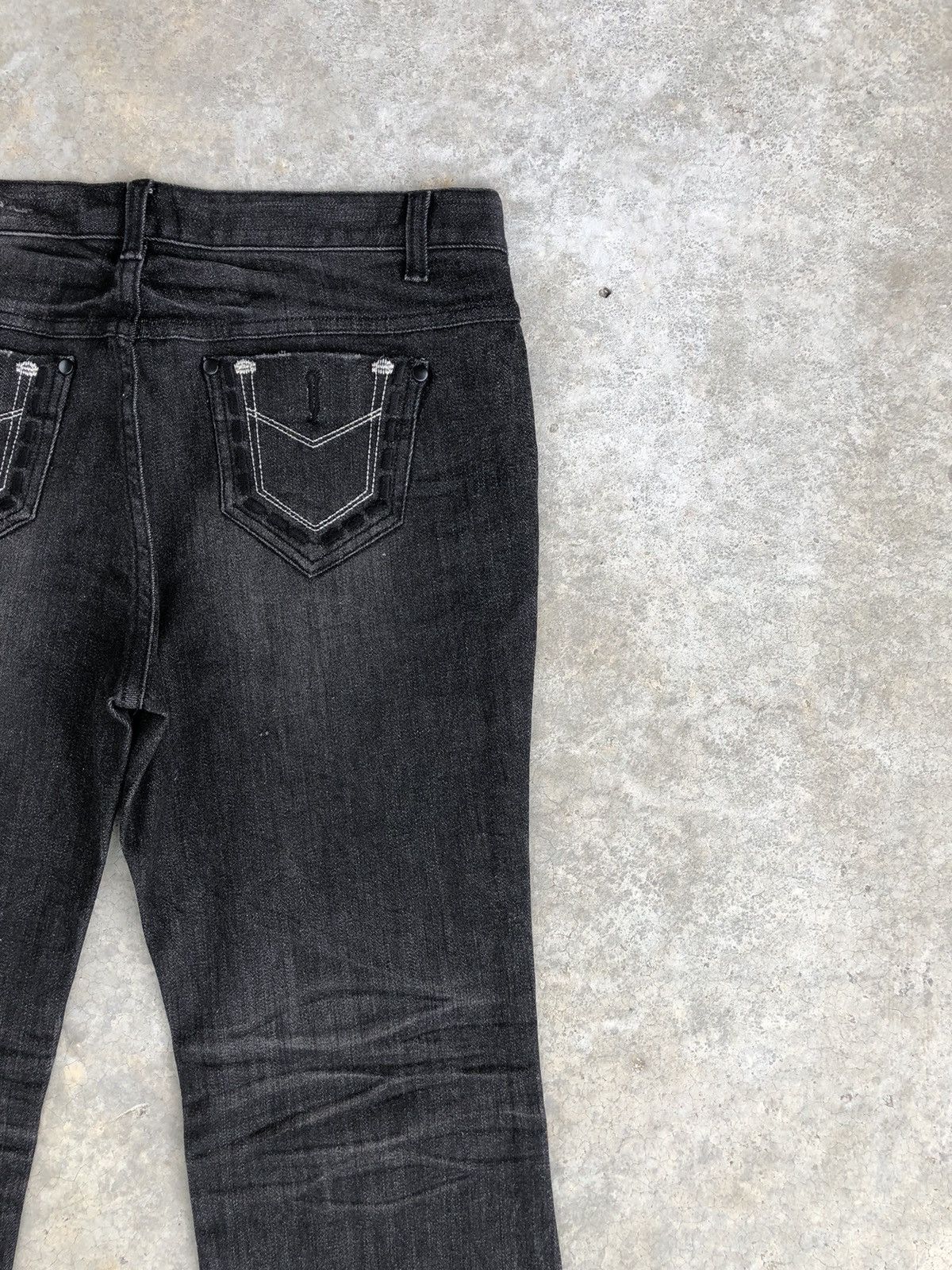 If Six Was Nine Japanese Zero Flared Jeans Distressed Jeans Size US 31 - 10 Thumbnail