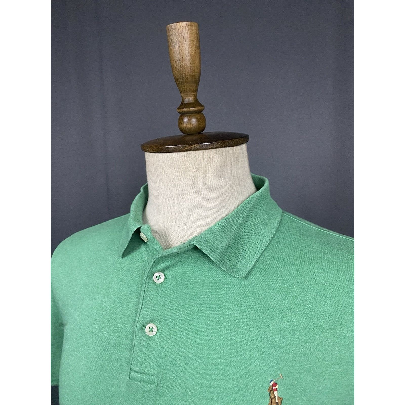 Ralph Lauren Polo Ralph Lauren Slim Fit Men's Green Polo T-Shirt Size L Size US L / EU 52-54 / 3 - 5 Thumbnail