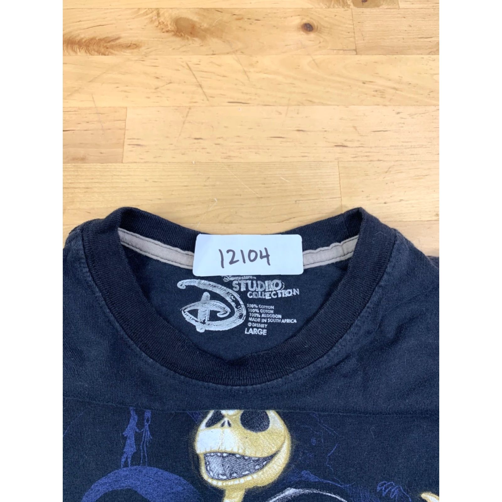 Disney VINTAGE Nightmare Before Christmas Shirt Men L Jack Skellington Black Short Sleeve 12104 Size US L / EU 52-54 / 3 - 3 Thumbnail