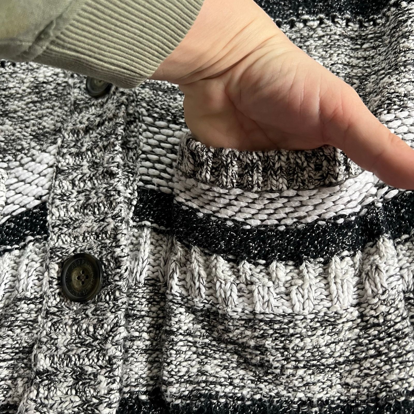 Abercrombie & Fitch Abercrombie & Fitch Chunky Knit Cardigan Y2K Women M Sweater Size M / US 6-8 / IT 42-44 - 5 Thumbnail