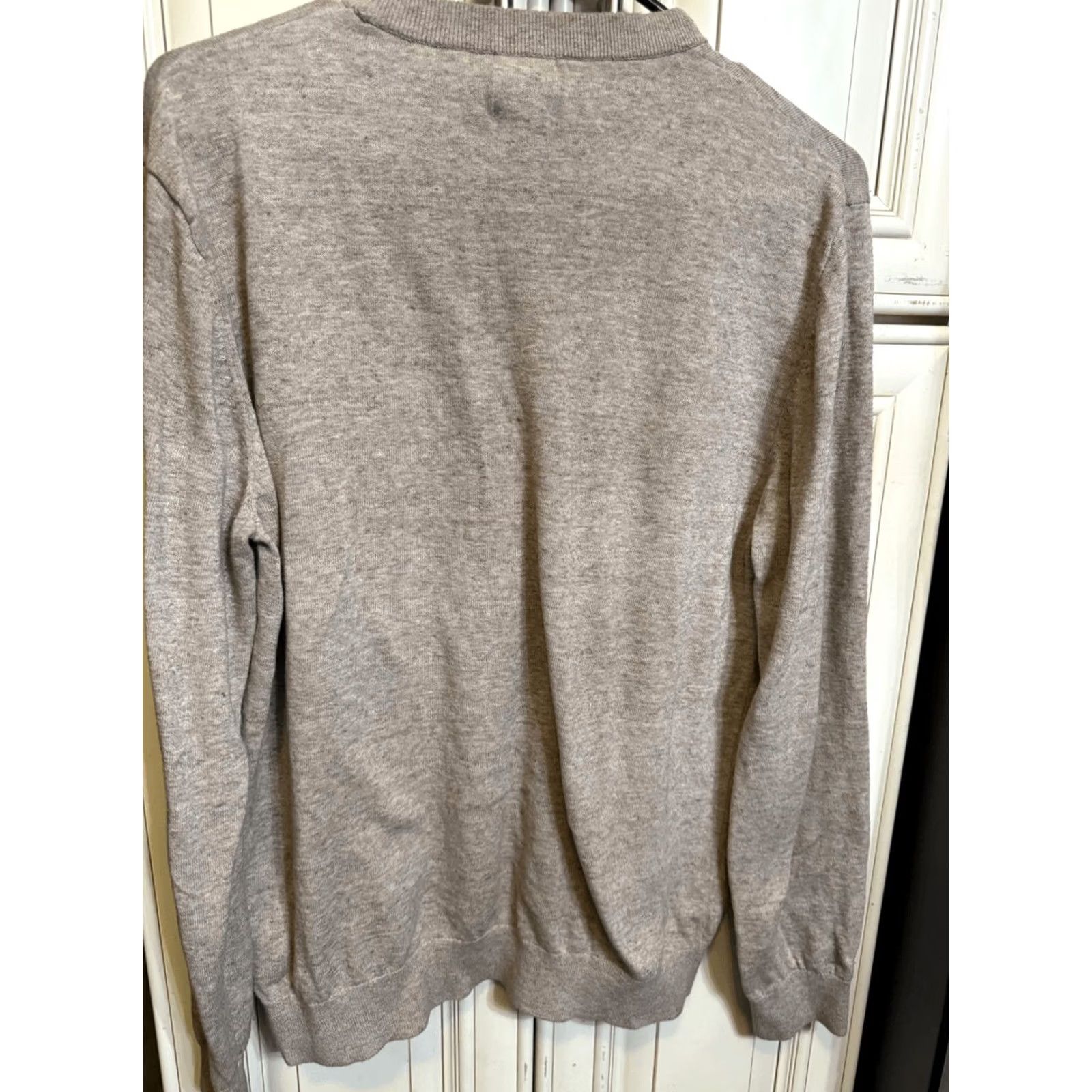 H&M H&M Men’s Cotton Knit Crew Neck Long Sleeve Pullover Sweater Beige Large Size US L / EU 52-54 / 3 - 6 Thumbnail