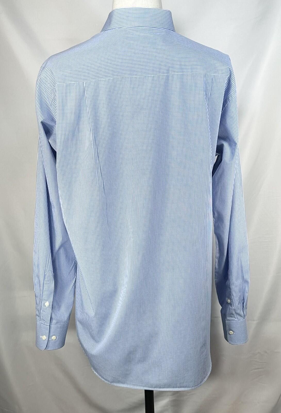 David Donahue David Donahue Trim Tall 100% Cotton Button Up Blue Mens XL Size US XL / EU 56 / 4 - 2 Thumbnail