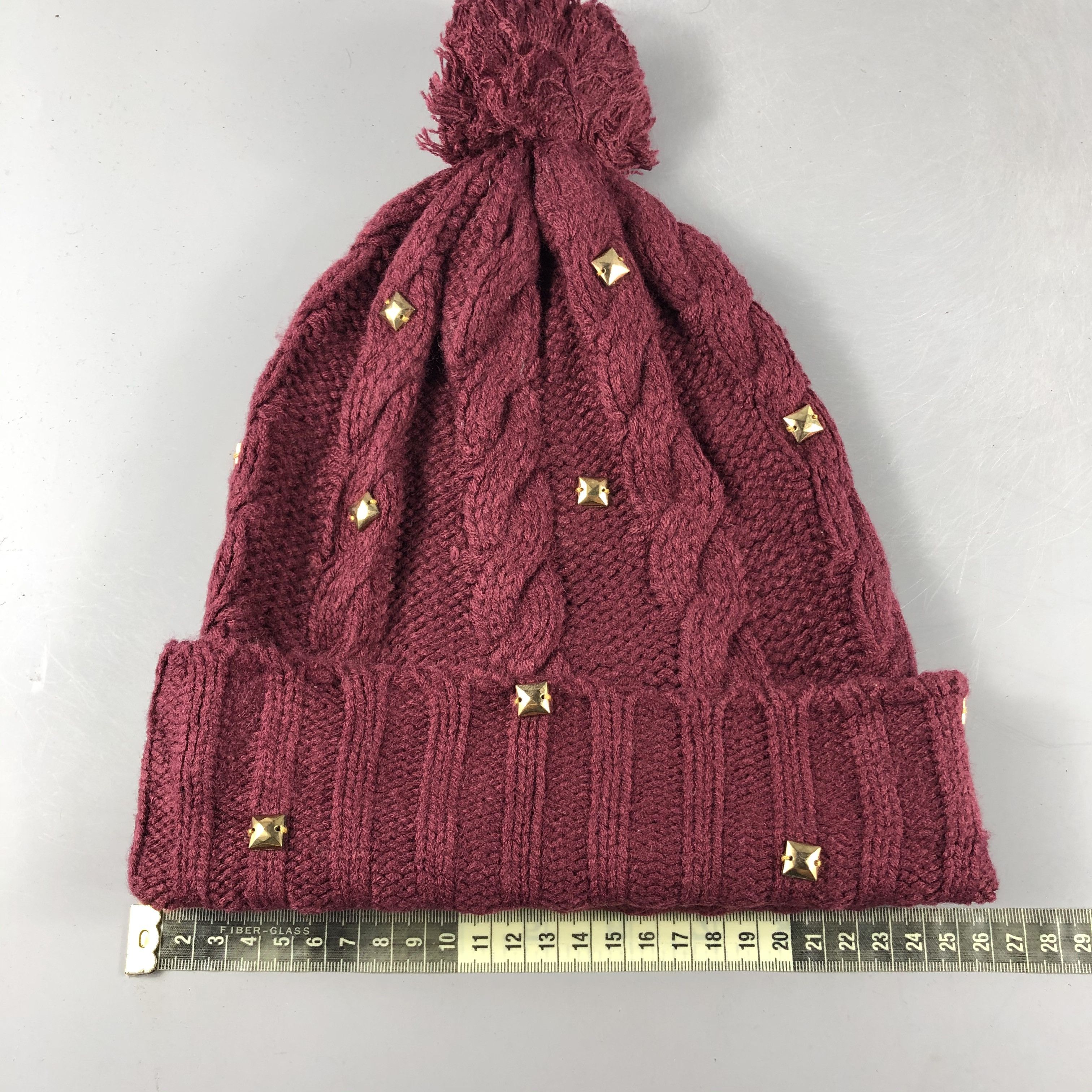 Japanese Brand × Vintage Unknown Spike Cable Knit Beanie Snow Hat Snow Cap -D370 Size ONE SIZE - 4 Thumbnail