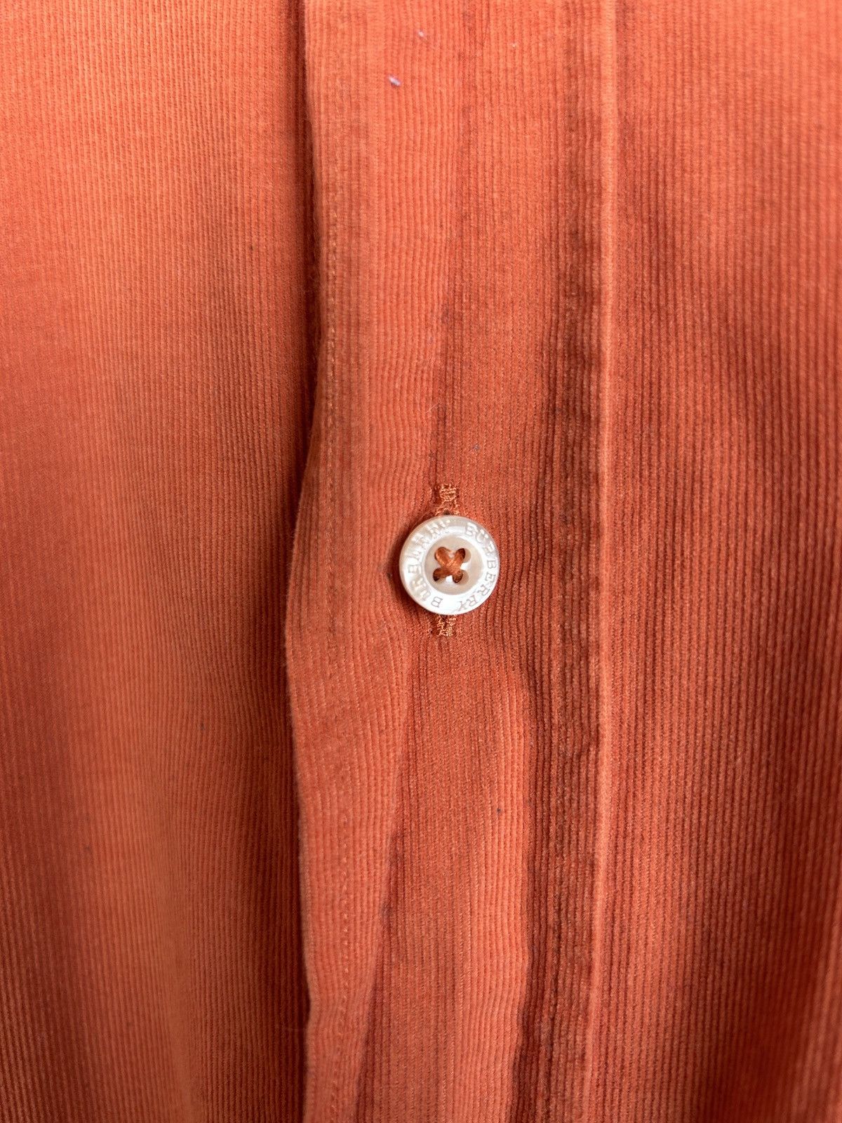 Burberry Vintage Burberry Micro Corduroy Velvet Button Up Shirt Size US L / EU 52-54 / 3 - 4 Thumbnail