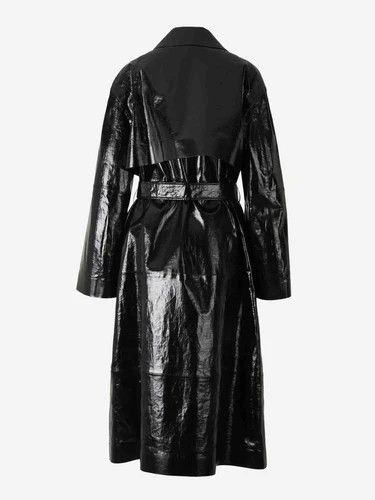 Jil Sander o1loc1c0426 Linen Gabardine Coat in Black Size XL / US 12-14 / IT 48-50 - 2 Thumbnail