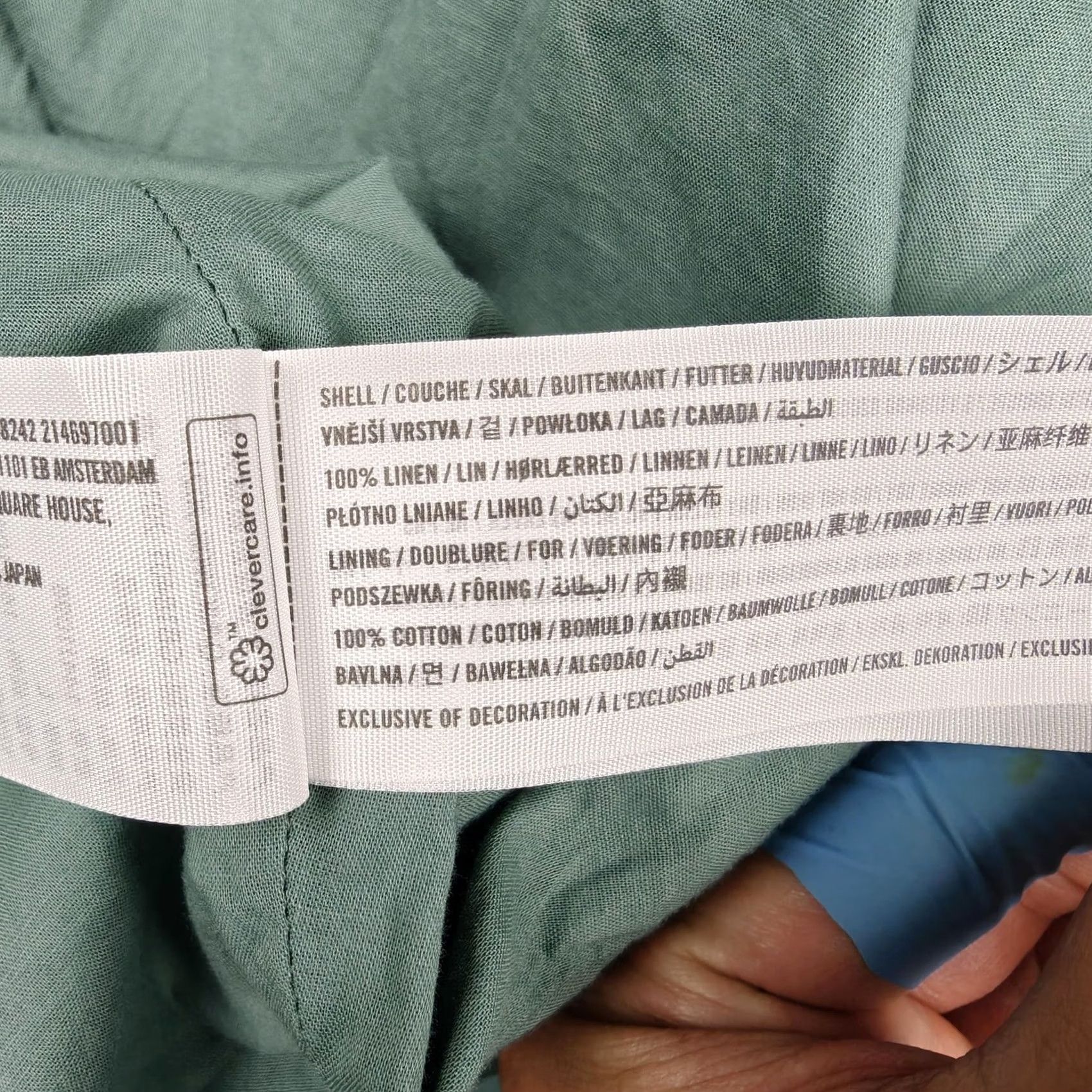 Abercrombie & Fitch Abercrombie & Fitch Blazer Womens L Green Linen Short Sleeve Two-Button Jacket Size 36" / US 14 / IT 50 - 6 Thumbnail