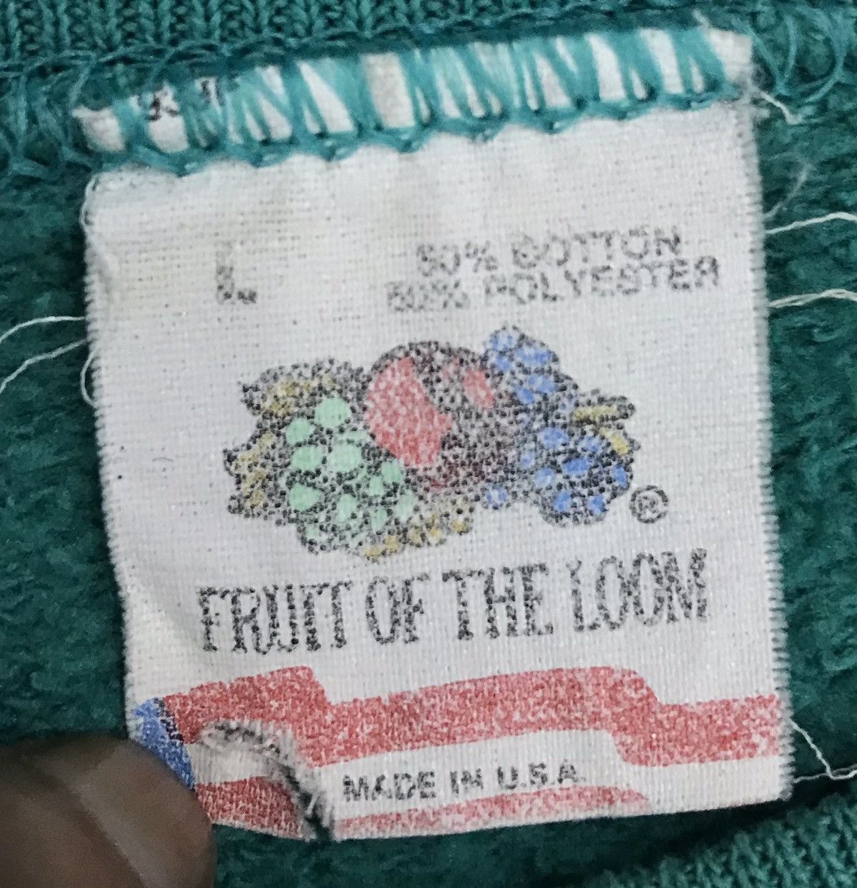 Fruit Of The Loom × Vintage Vintage 90s Sweats Sweatshirt New Orleans French Quarter Size US L / EU 52-54 / 3 - 9 Thumbnail