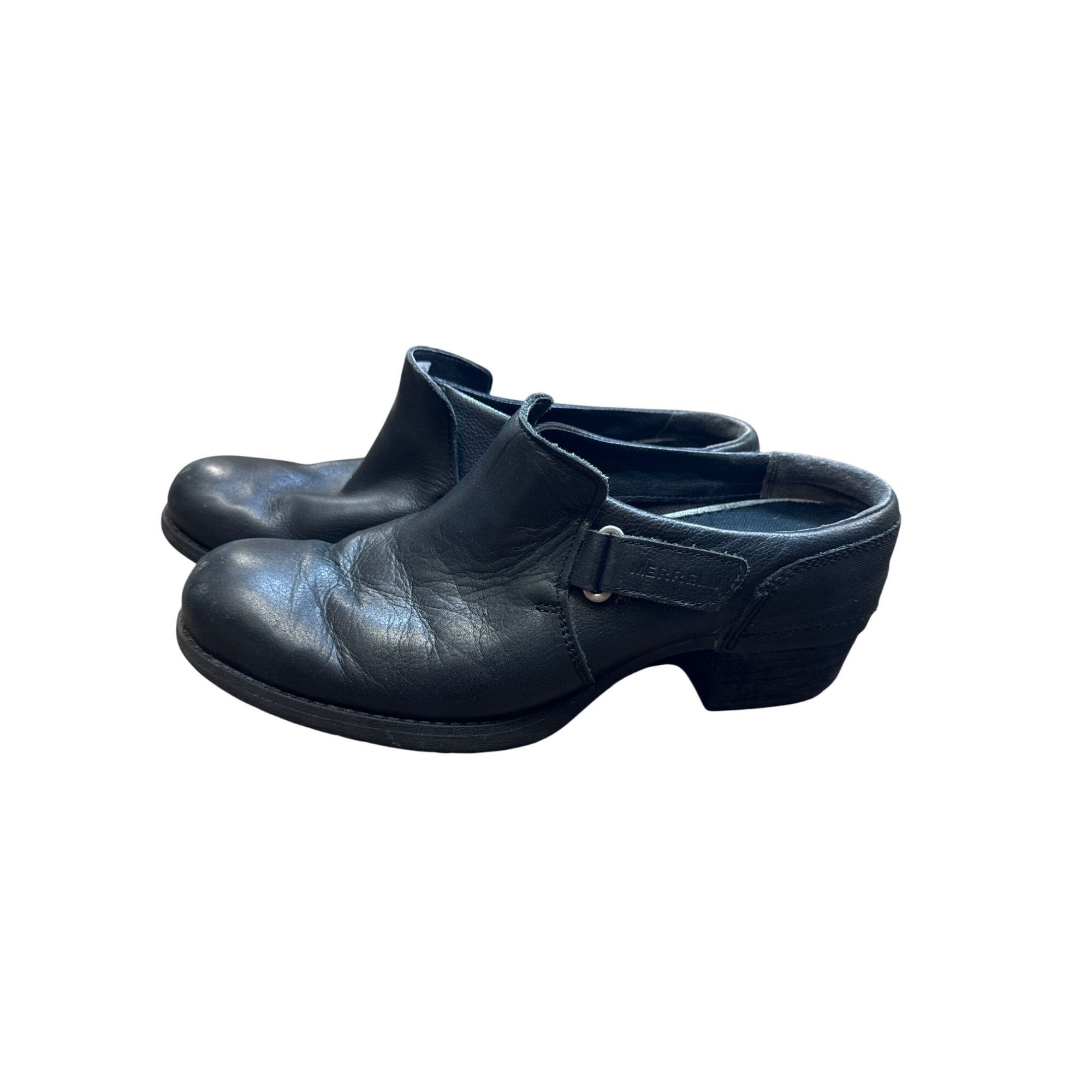 Merrell Merrell womens black leather mule clogs shoes 9 SKU 63830 Size US 9 / IT 39 - 4 Thumbnail
