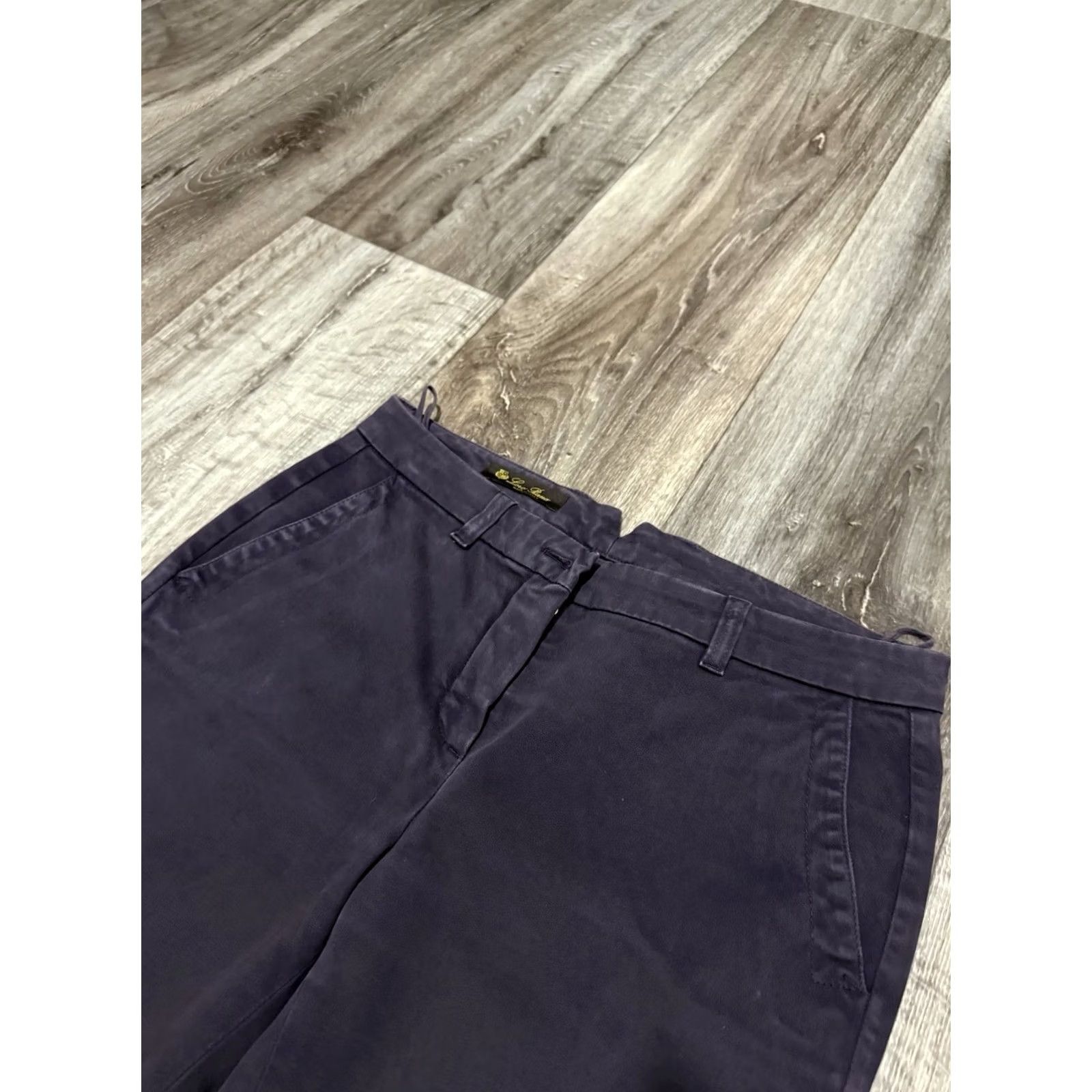 Loro Piana Loro Piana Women’s Pants Trousers Classic Dark Blue Slim Fit Italy Luxury Sz 40 Size 27" / US 4 / IT 40 - 6 Thumbnail