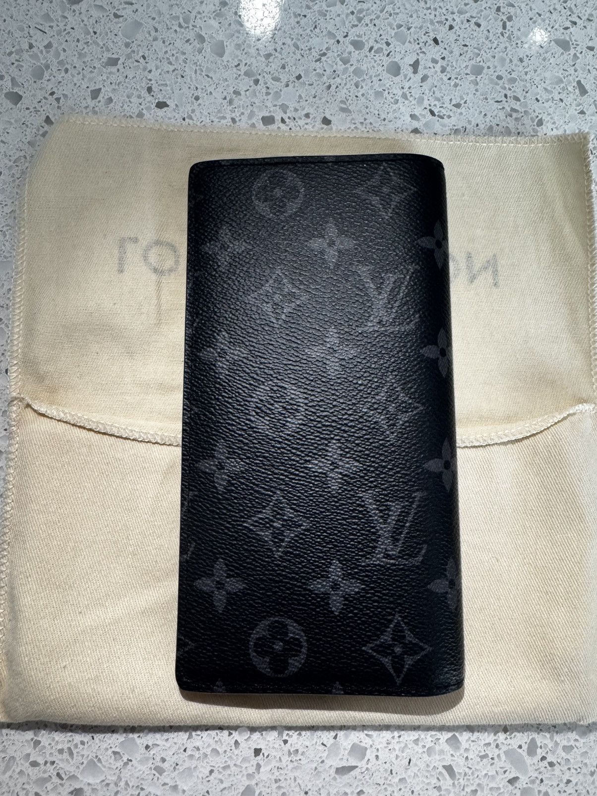 Louis Vuitton Louis Vuitton Brazza Wallet in Monogram Eclipse Size ONE SIZE - 1 Thumbnail
