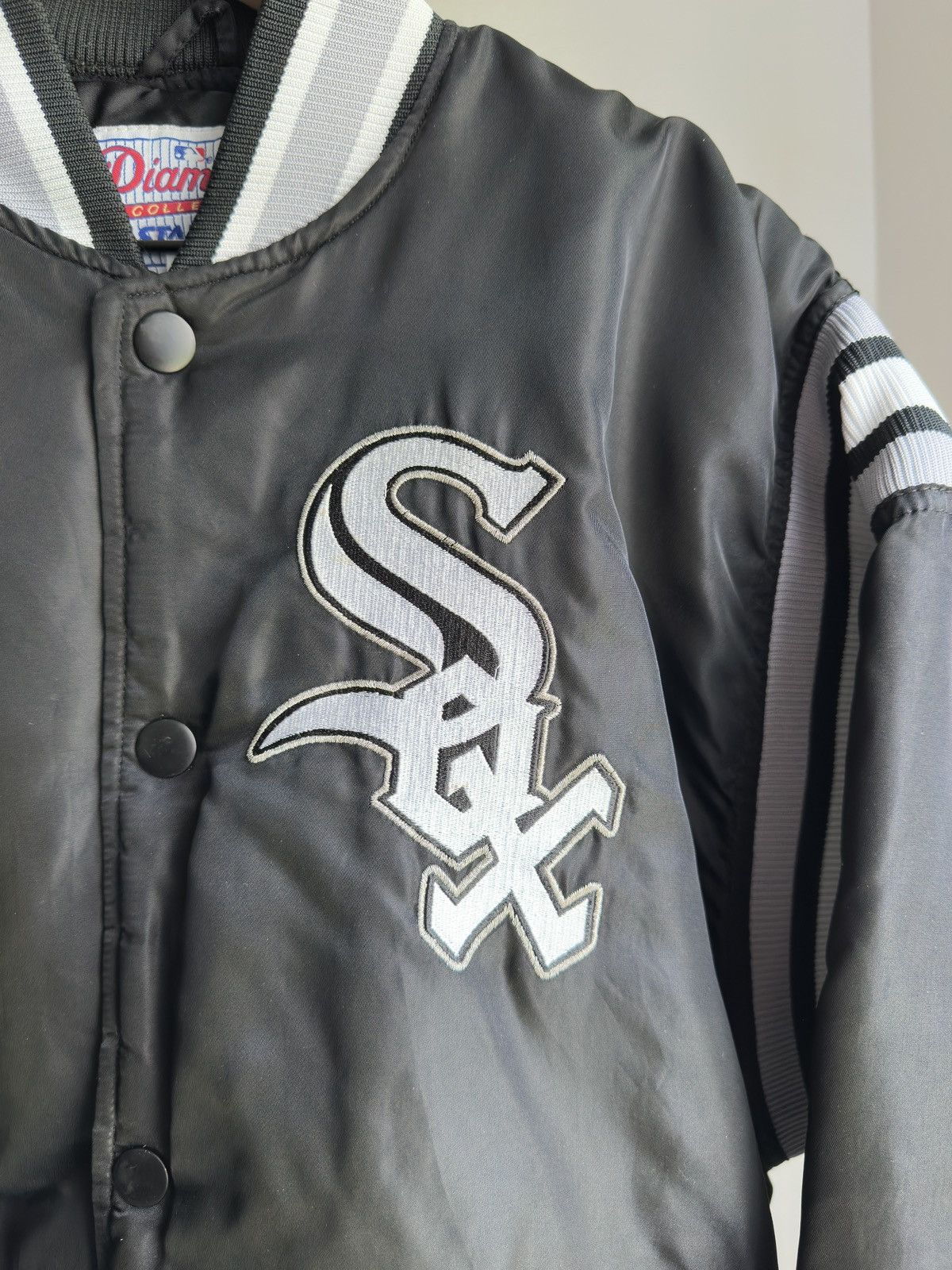 Starter Vintage Chicago White Sox Bomber Jacket Black Size US M / EU 48-50 / 2 - 3 Thumbnail
