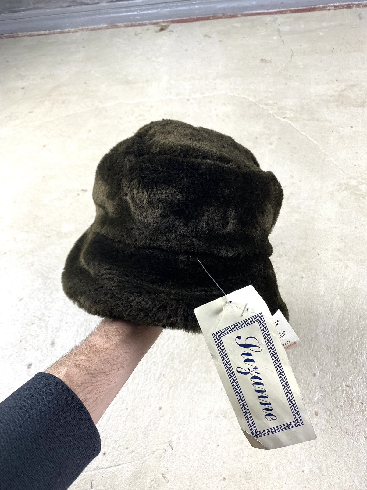 Japanese Brand Vintage Brown Mohair Fur Hat Fuzzy Panama Hype Ushanka Size ONE SIZE - 1 Thumbnail